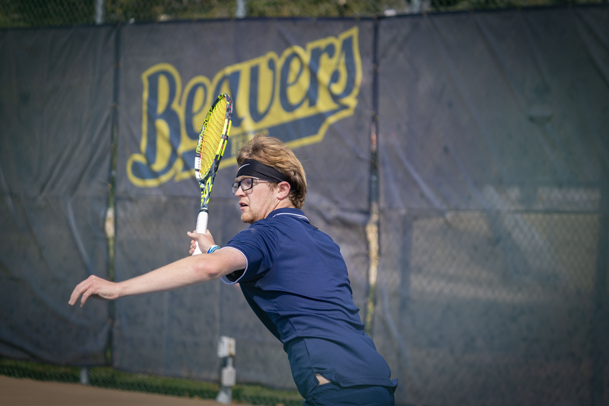 Nick Hiney, BVU men's tennis vs. Loras College