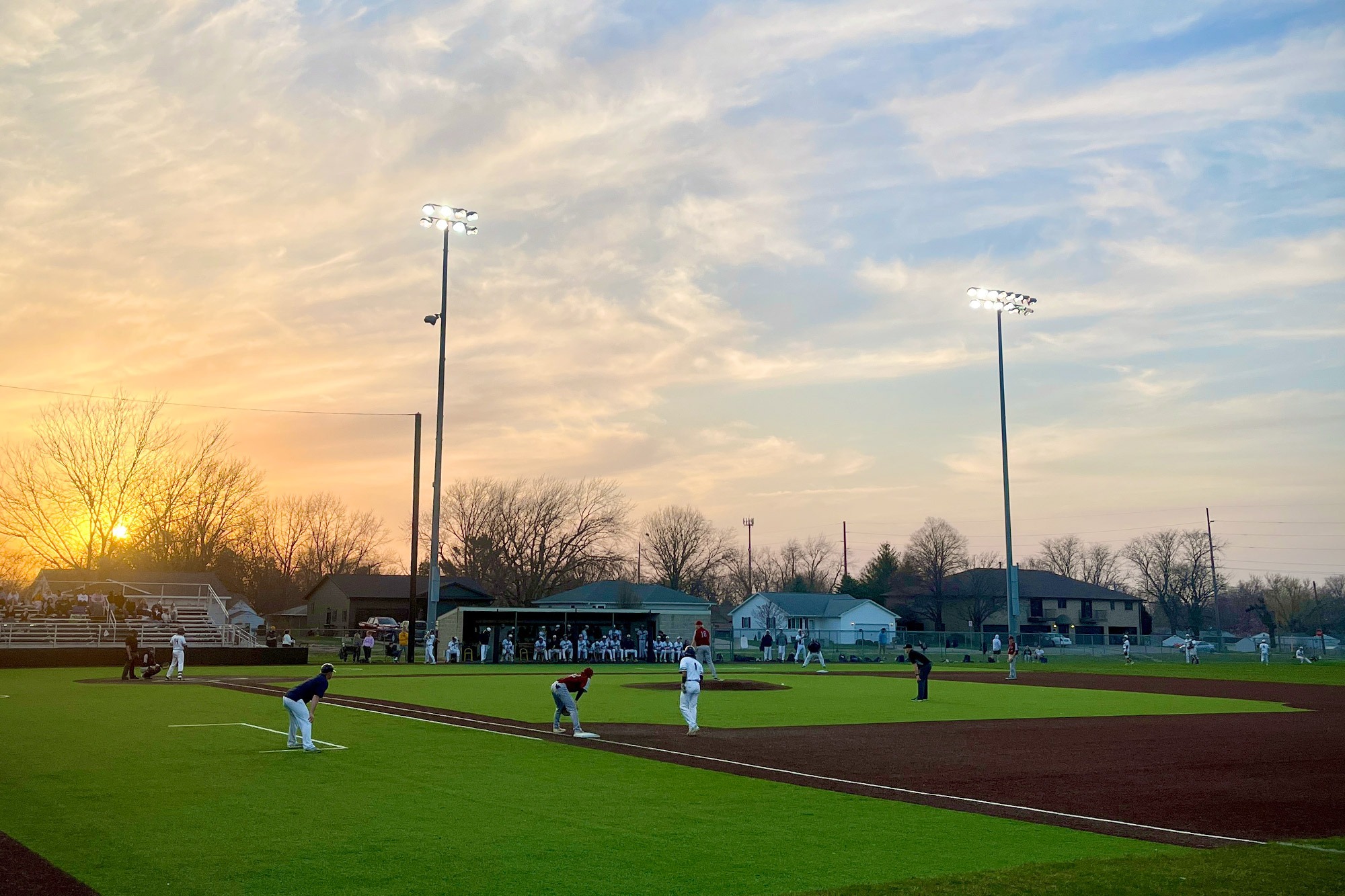 Baseball vs. Hamline.- field wide