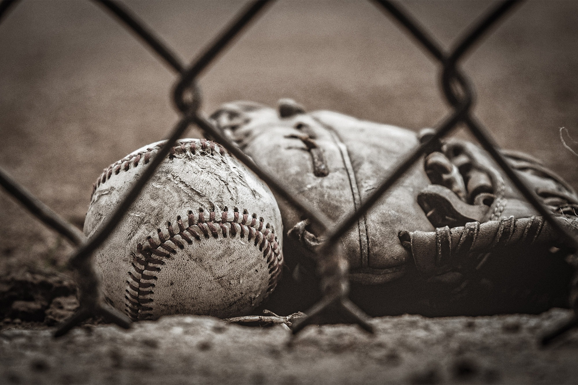 Baseball and glove