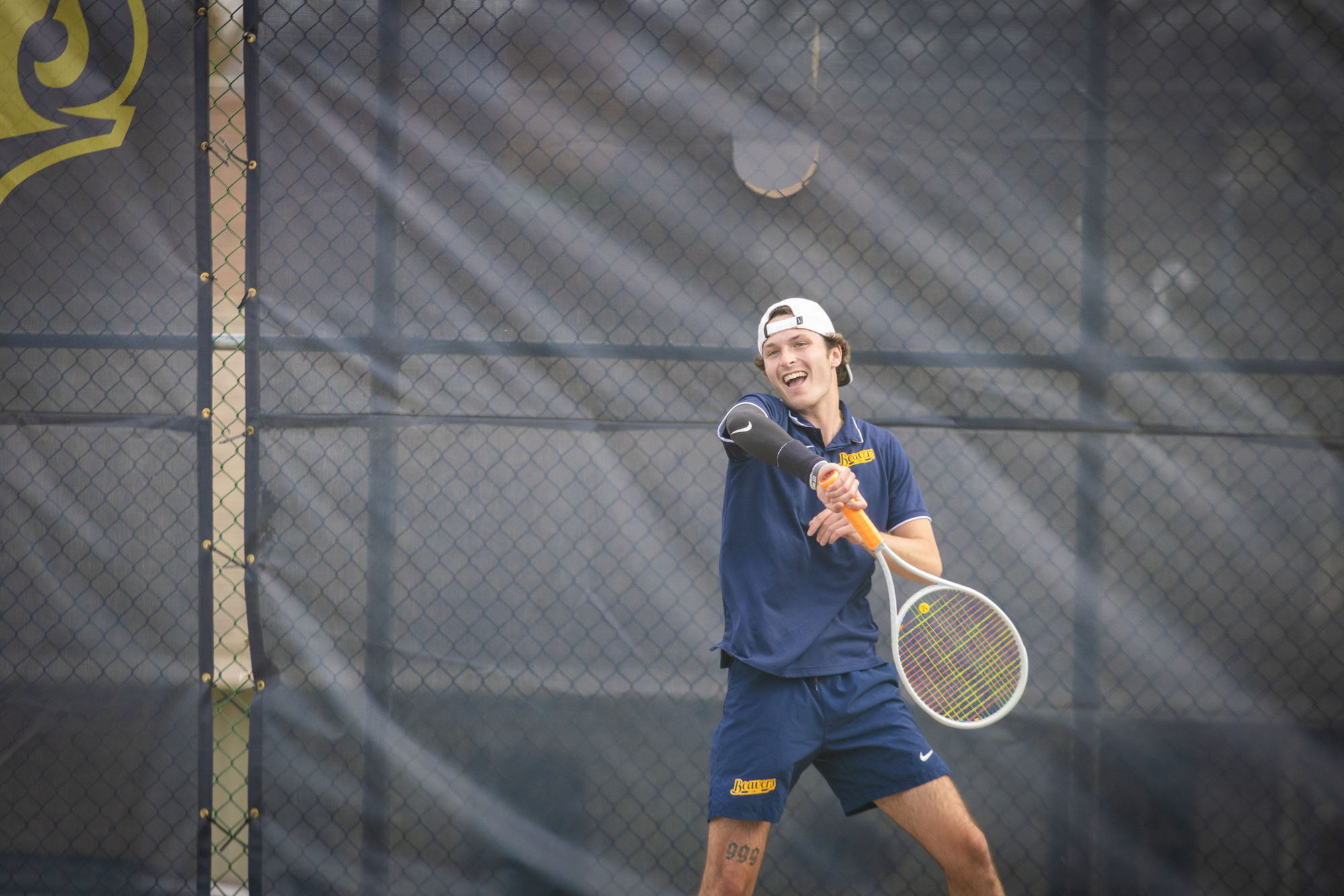 Tyler Harger, BVU men's tennis vs. Central College
