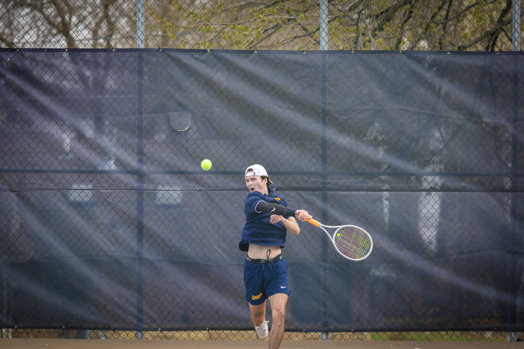 Tyler Harger, BVU men's tennis vs. Central College