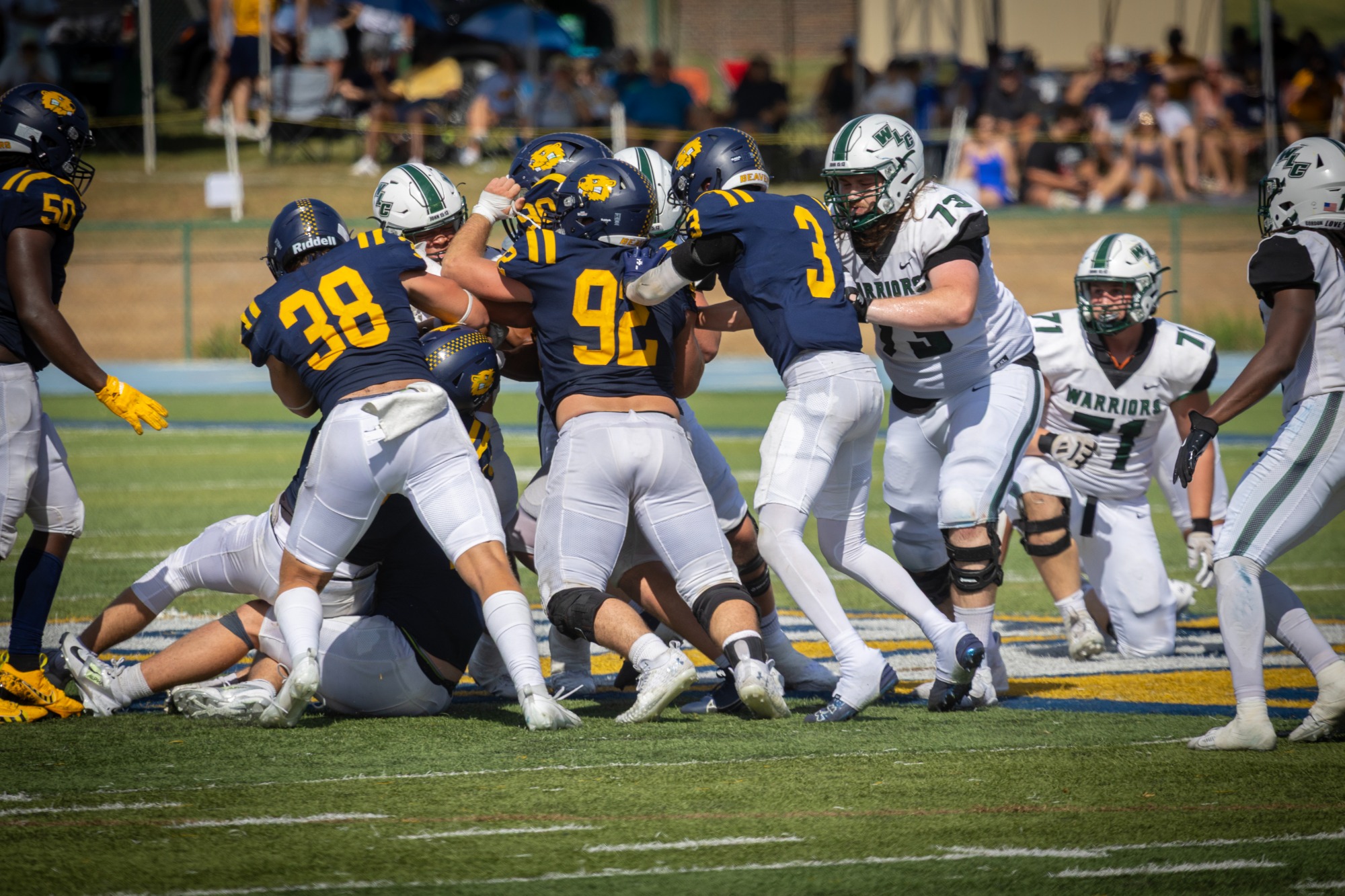 Beaver defense, BVU football vs. Wisconsin Lutheran