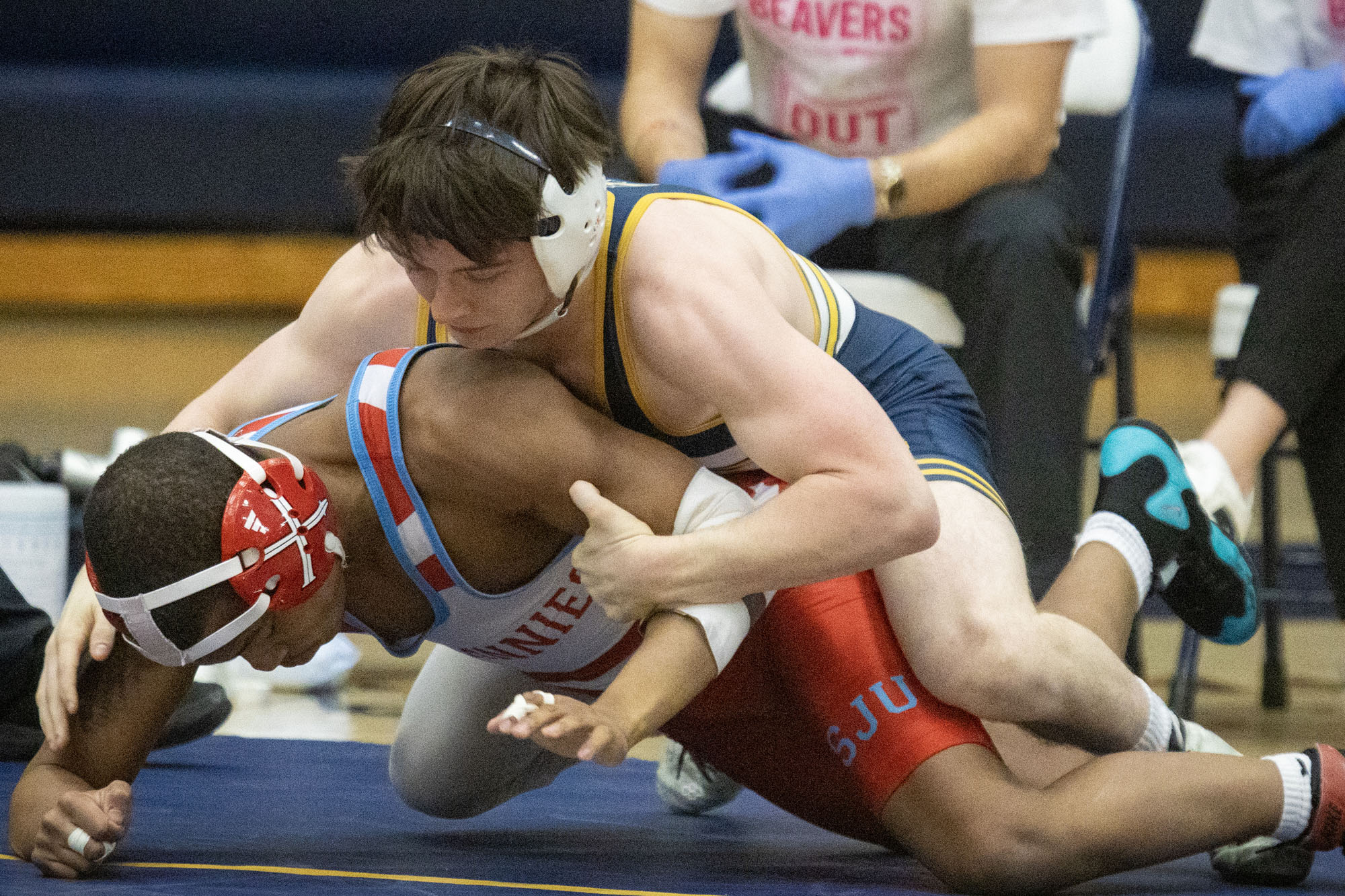 Tyler Japp, BVU men's wrestling vs. Saint John's