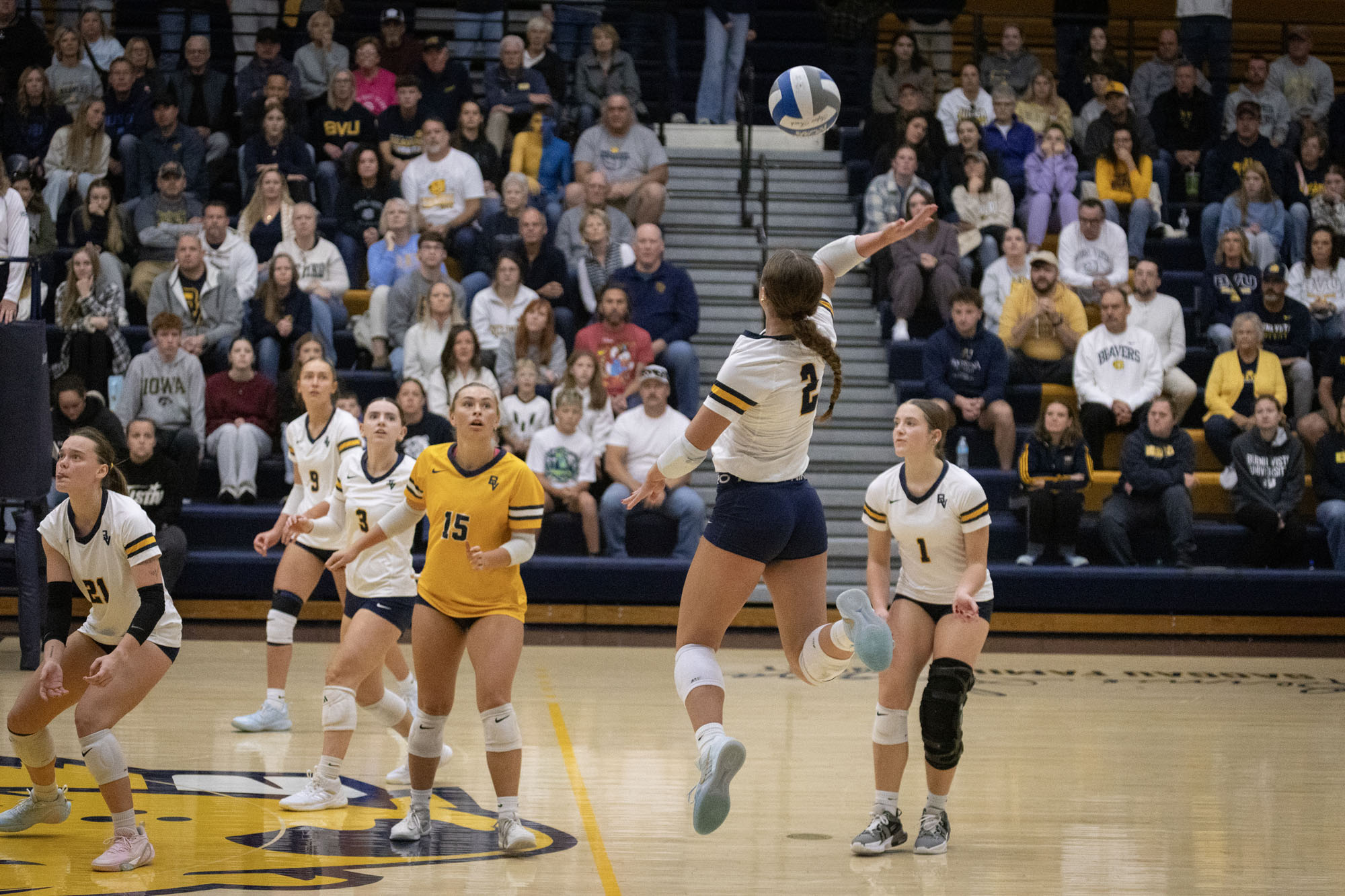 Nora Konz, BVU volleyball vs. Dubuque