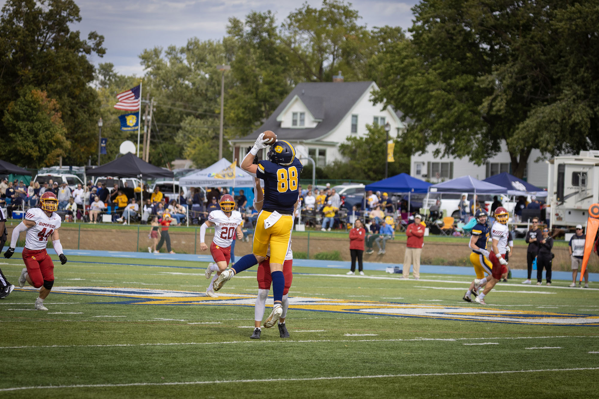 Gavin Honkomp, BVU football vs. Simpson