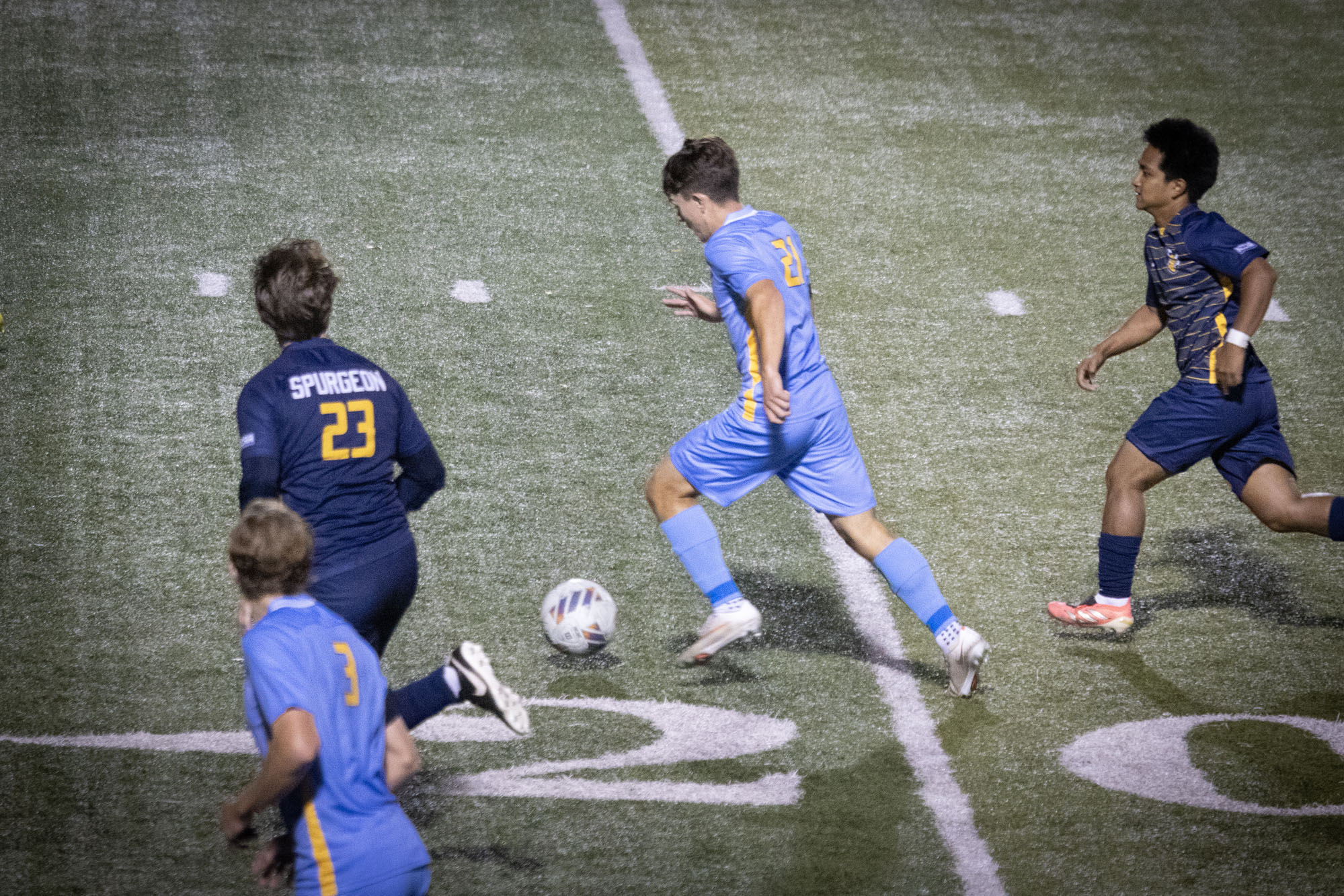 Brendyn Batemon, BVU men's soccer vs. Spurgeon