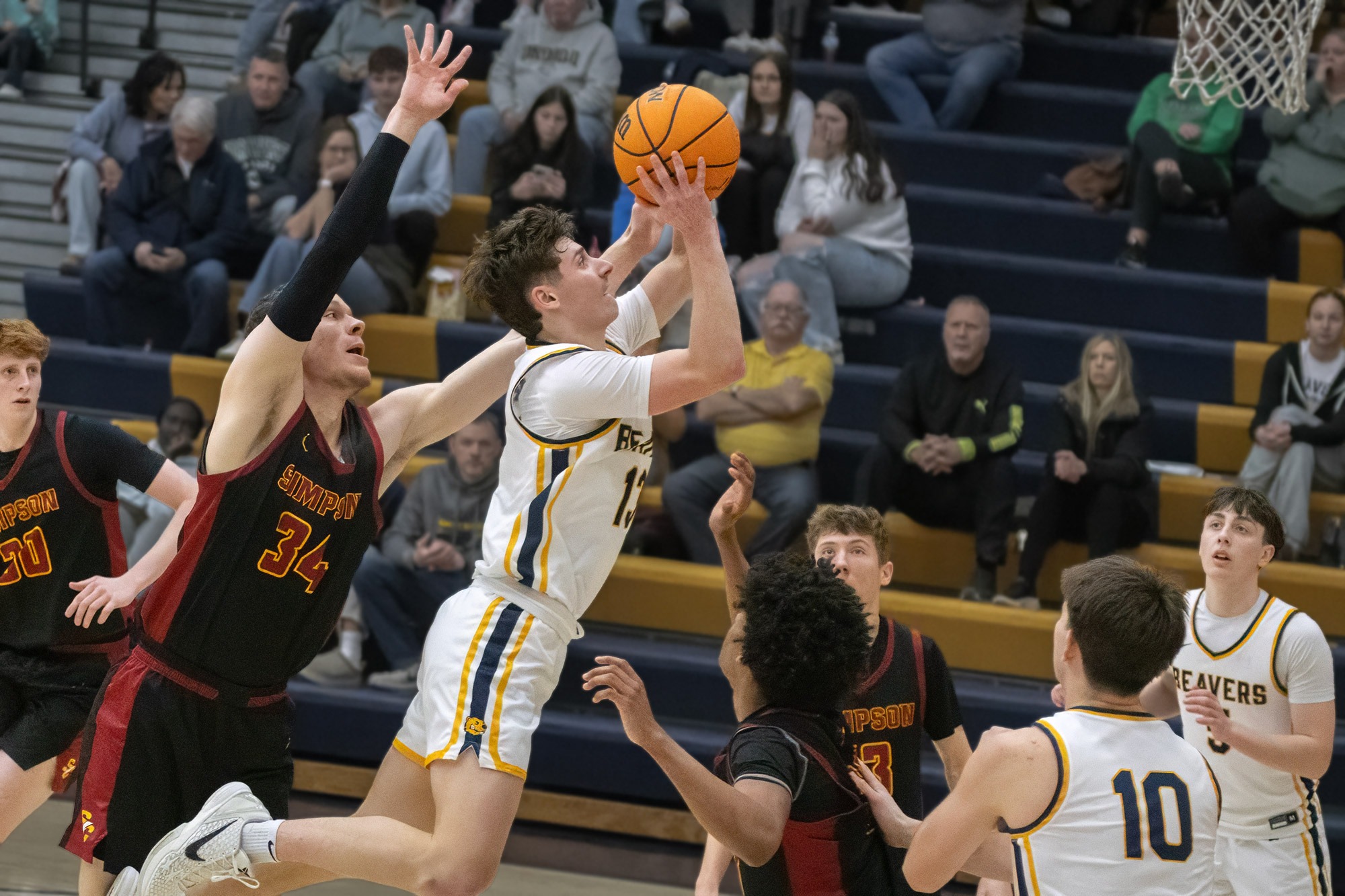 Carter SIevers, BVU men's basketball vs. Coe
