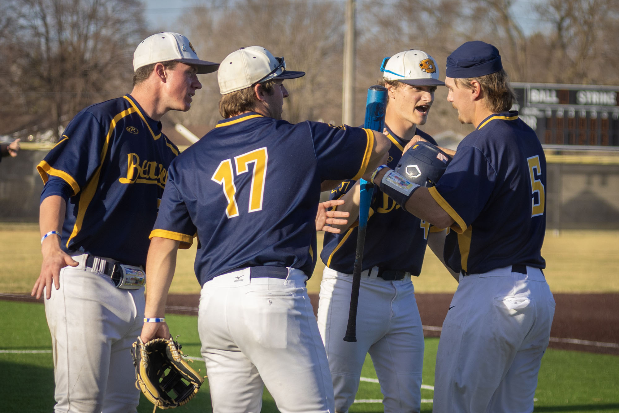 Teagen Kasel and Kaden Struck, BVU baseball vs. Dubuque