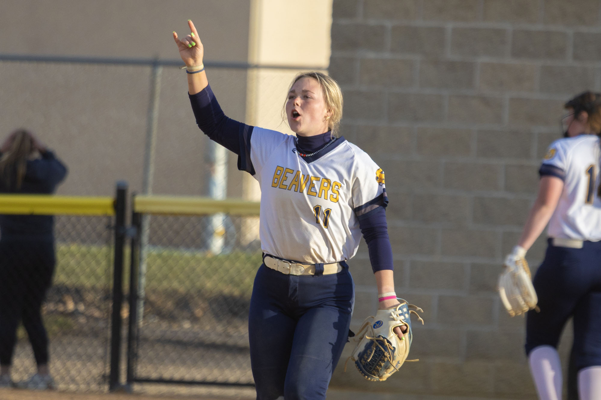Maddy Raveling, BVU softball vs. Mount Marty
