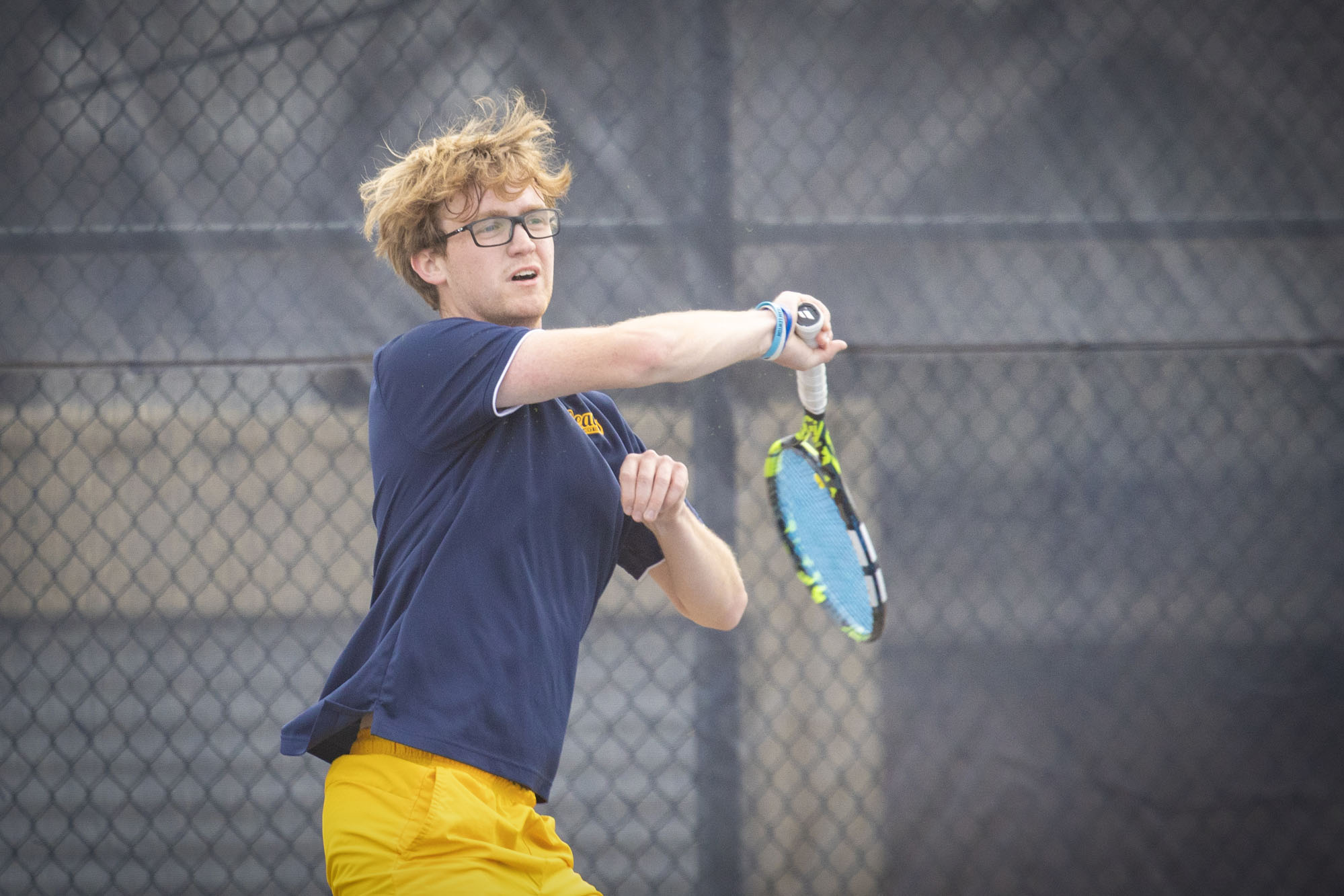 Nick Hiney, BVU men's tennis vs. Wartburg