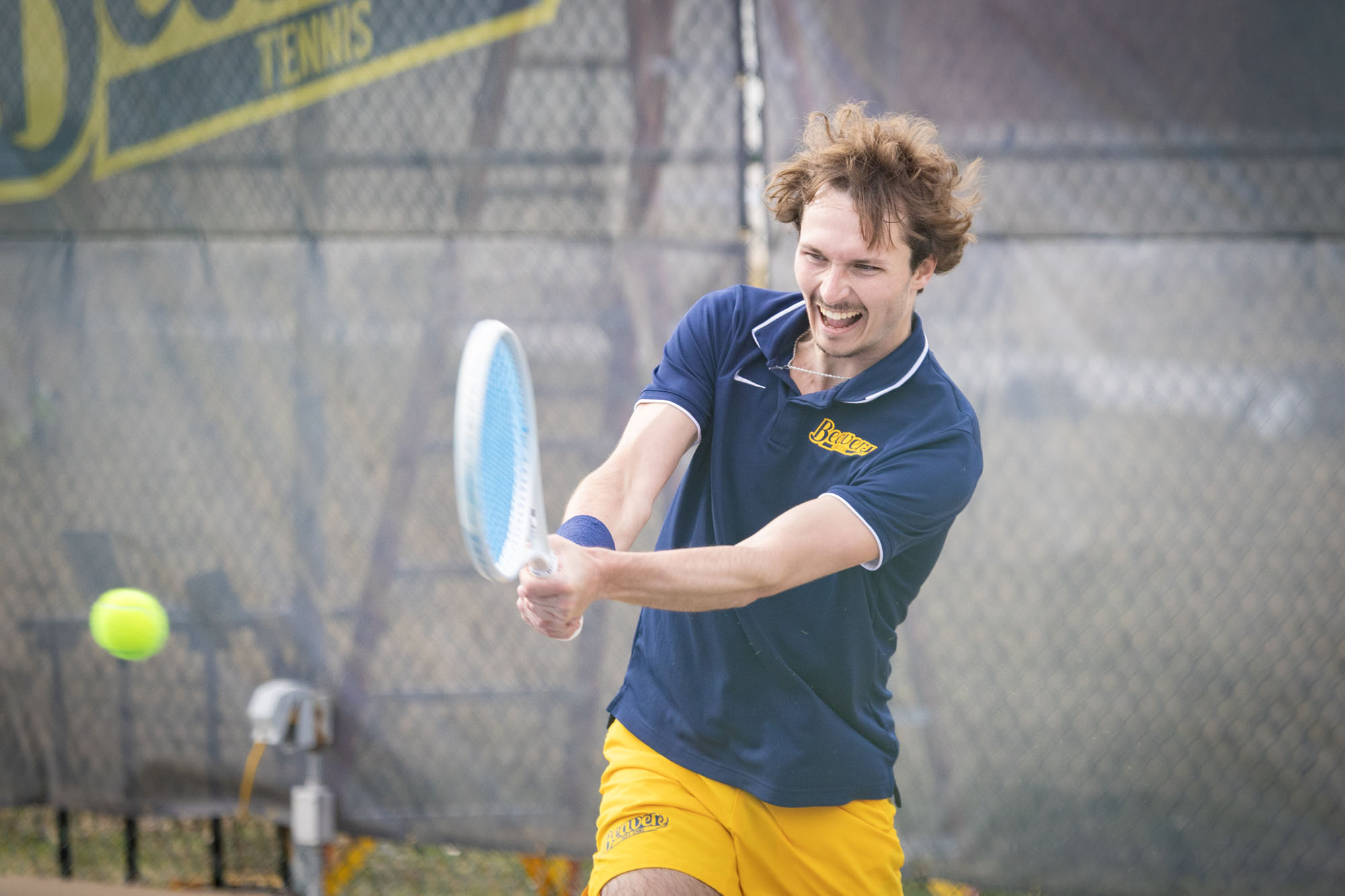 Tyler Harger, BVU men's tennis vs. Wartburg