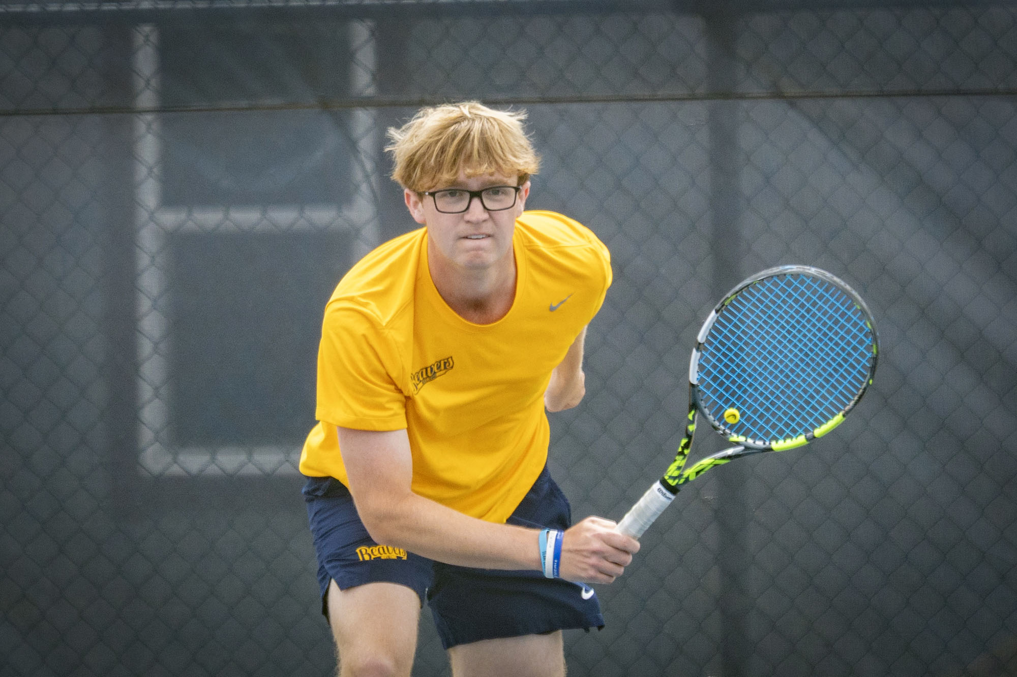 Nick Hiney, BVU men's tennis vs. Coe