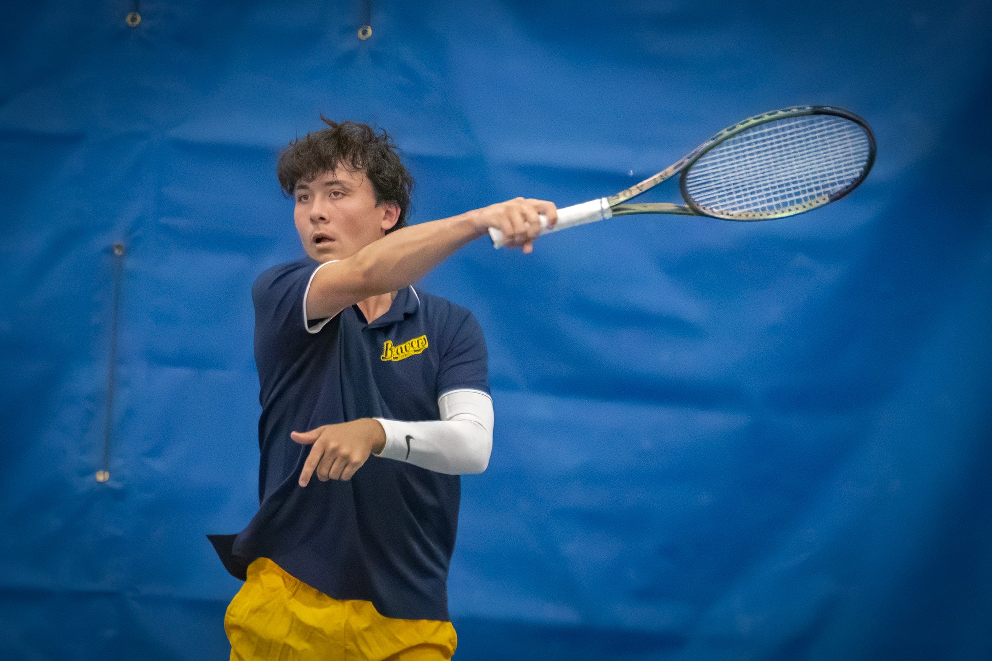 Jeb Bathrick, BVU men's tennis vs. Crown College