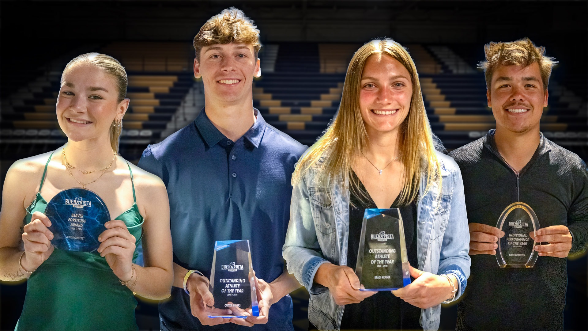Alyssa Cathcart, Carter Sievers, Bradi Krager, Matthew Turpen - Beaver Athletic Awards
