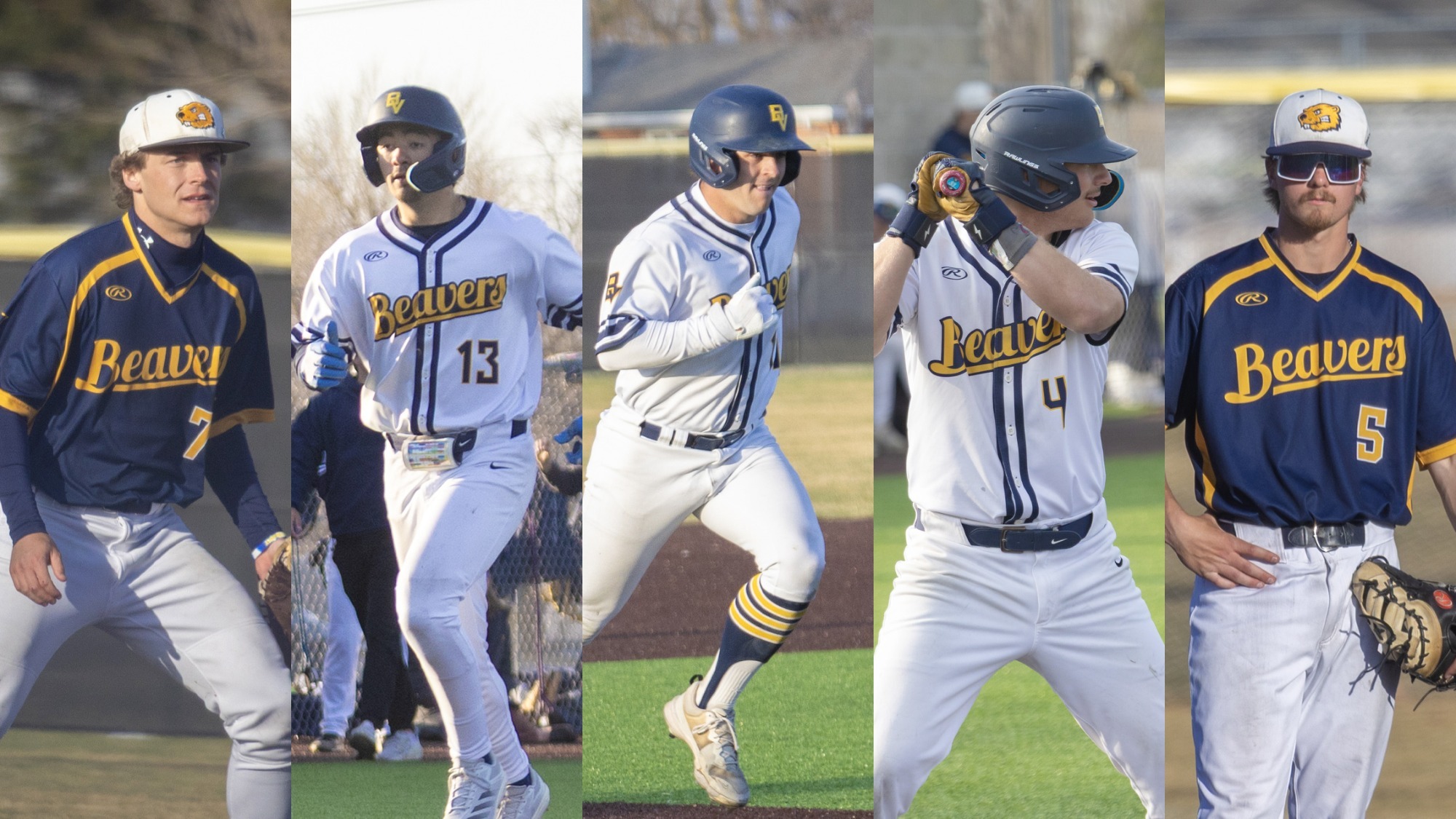 CSC All-District Honors - five baseball players