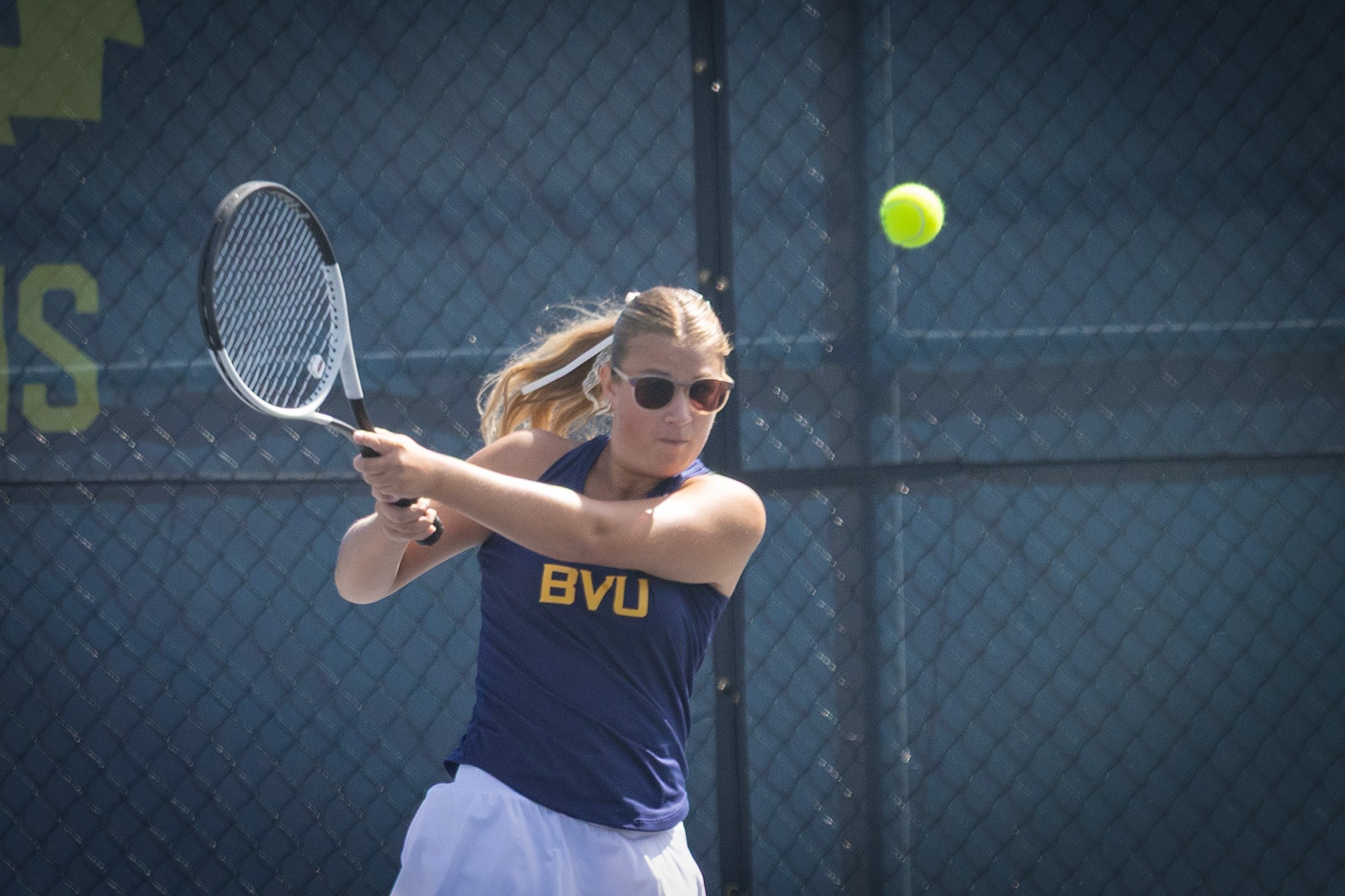 Abbey Meseck, BVU women's tennis vs. Nebraska Wesleyan