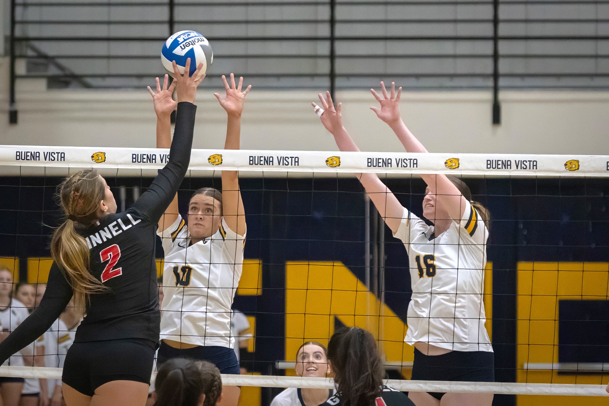 Reese Nieuwenhuis and Sydney Meints, BVU Volleyball vs. Grinnell