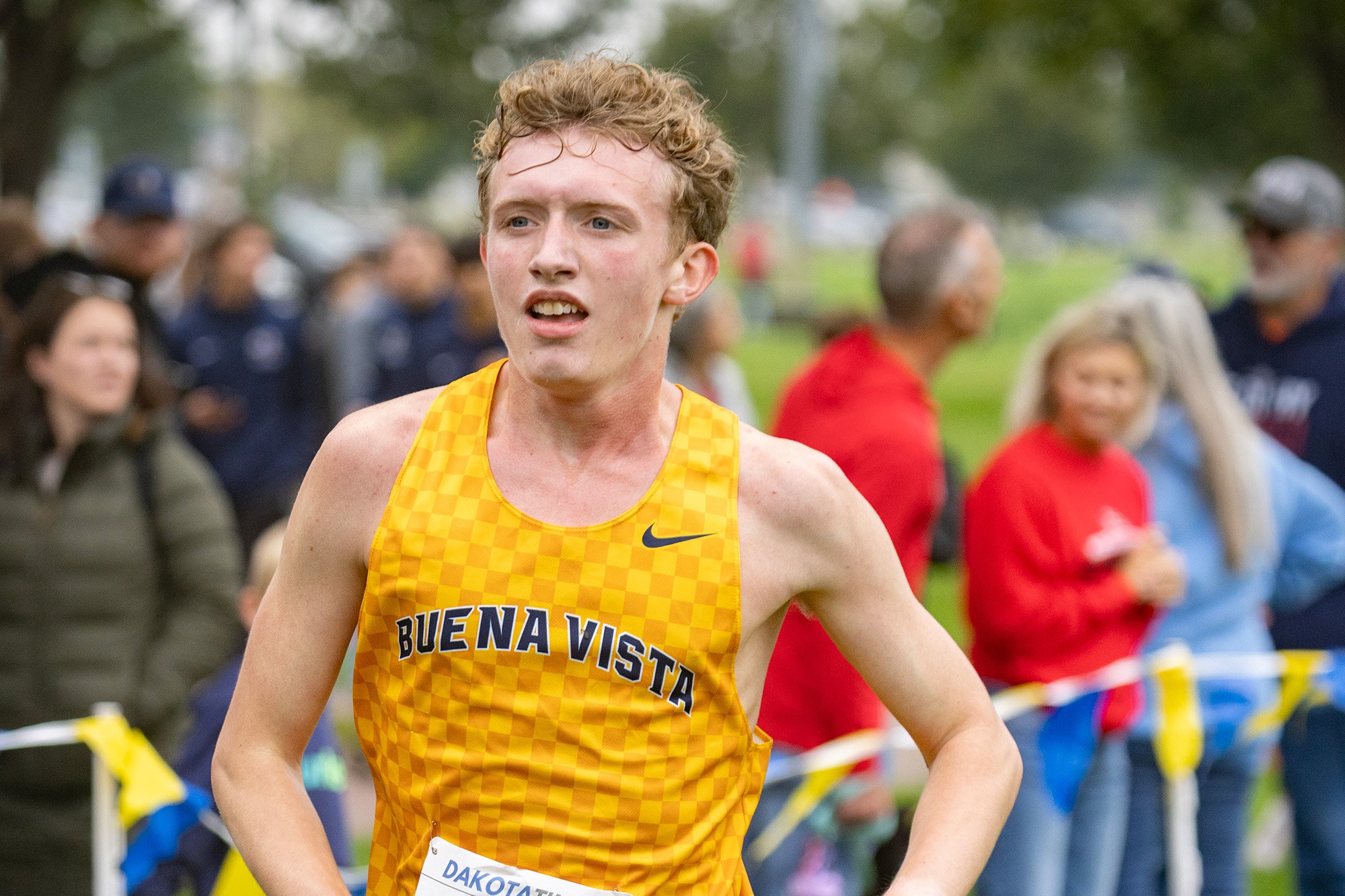 Kade Hruby, BVU men's cross country at the Augustana Invite