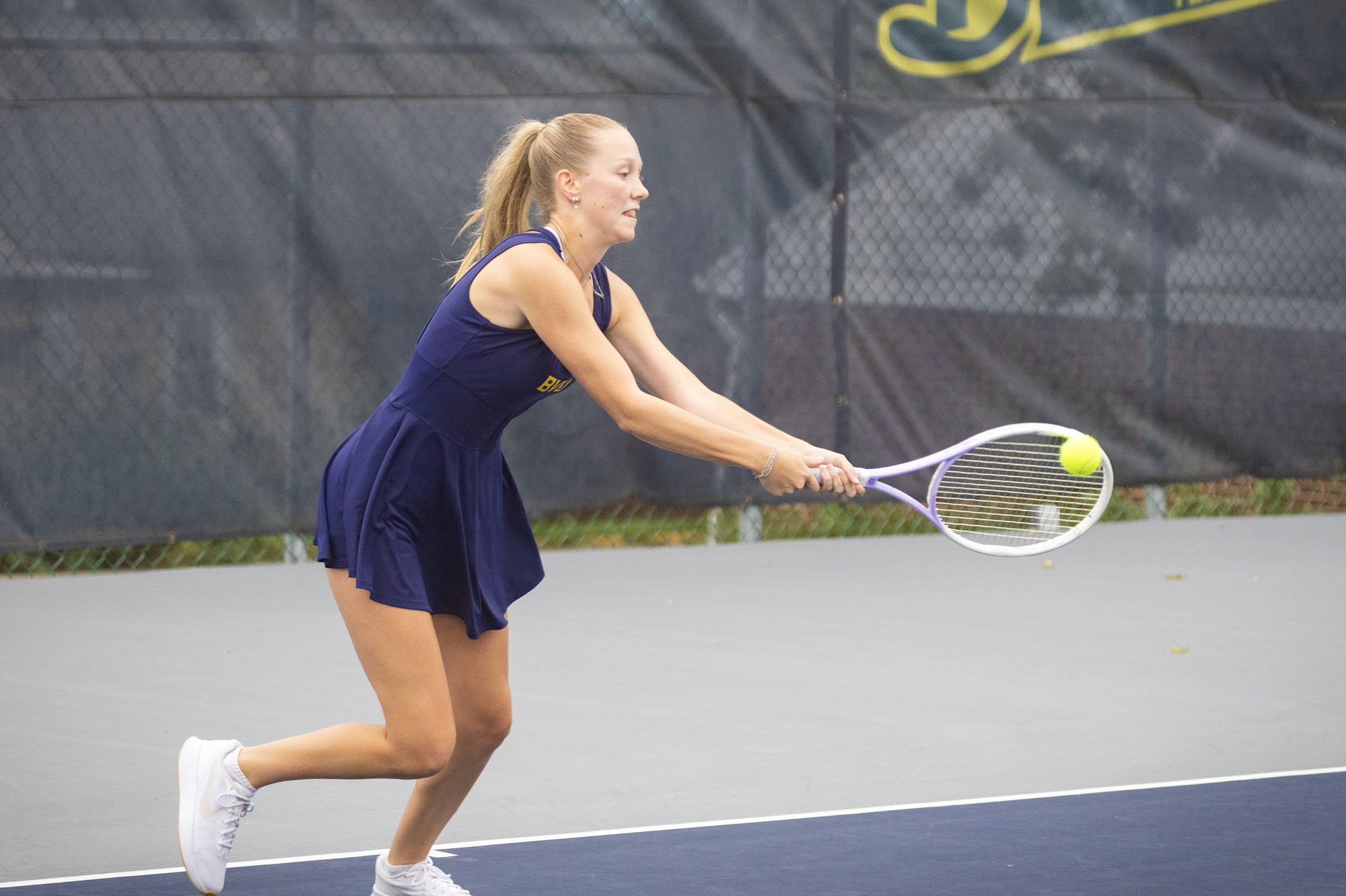 Kadyn Volkert, BVU women's tennis vs. Simpson