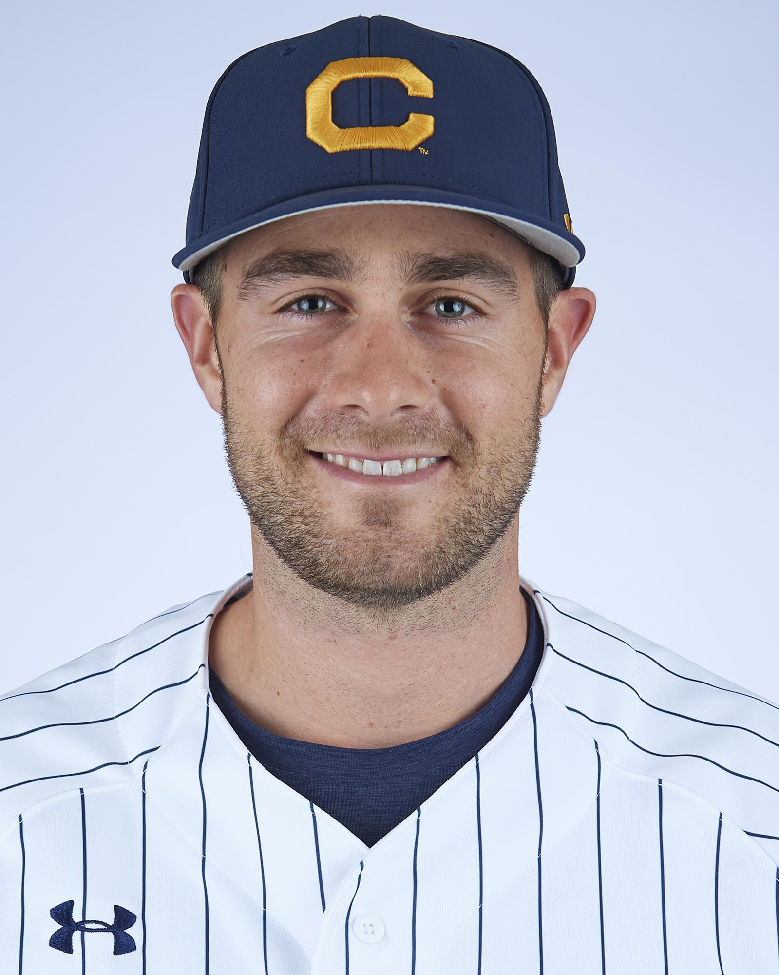 December 5, 2019; Haas Pavillion, Berkeley, California, USA; BB: 2019.11.05 Baseball Media Day; Eli Wood (45) Photo credit: Marcus Edwards- KLC fotos