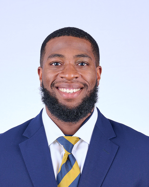 June 30, 2021; Berkeley, California, USA; Football: California Golden Bears Media Day at California Memorial Stadium; Daree Ajibade (Photo credit: Marcus Edwards/KLC fotos)

