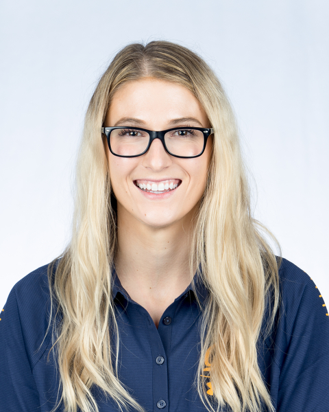 August 5, 2021; Berkeley, California, USA; Football: California Golden Bears Media Day at California Memorial Stadium; Jenny Eberle (Photo credit: Nathan Phillips/KLC fotos)