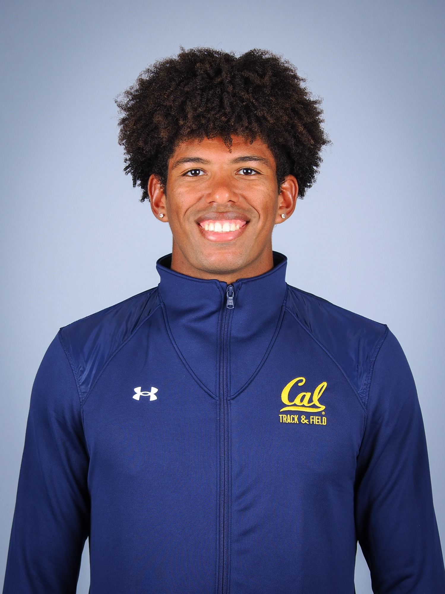 October 11, 2022; Berkeley, California, USA; Track & Field: California Golden Bears Media Day at Haas Pavilion; Hakim McMorris (Photo credit: Kelley L Cox/KLC fotos)
