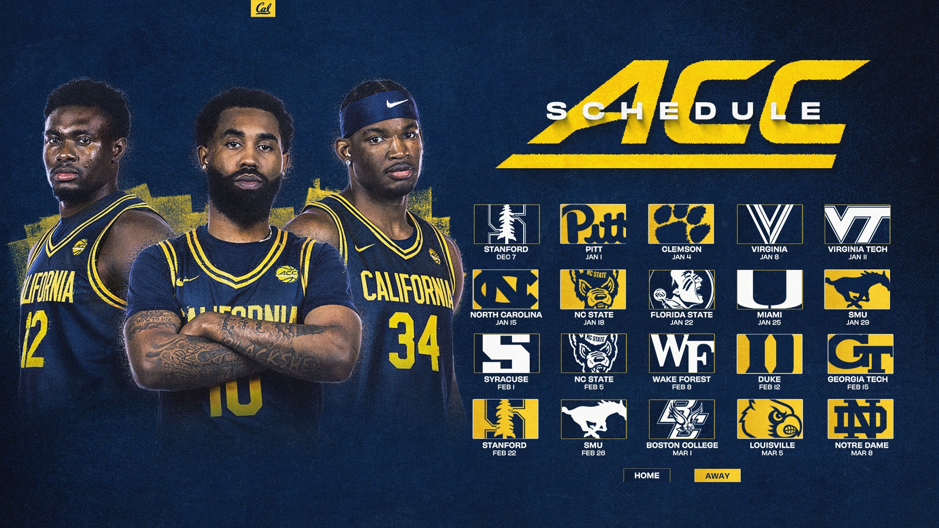 2024-25 Men's Basketball Schedule - California Golden Bears Athletics