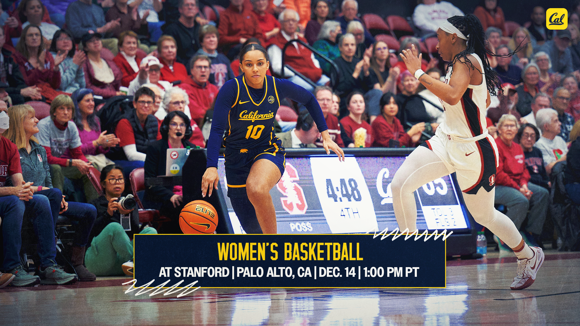 Cal WBB at Stanford 12.14.25