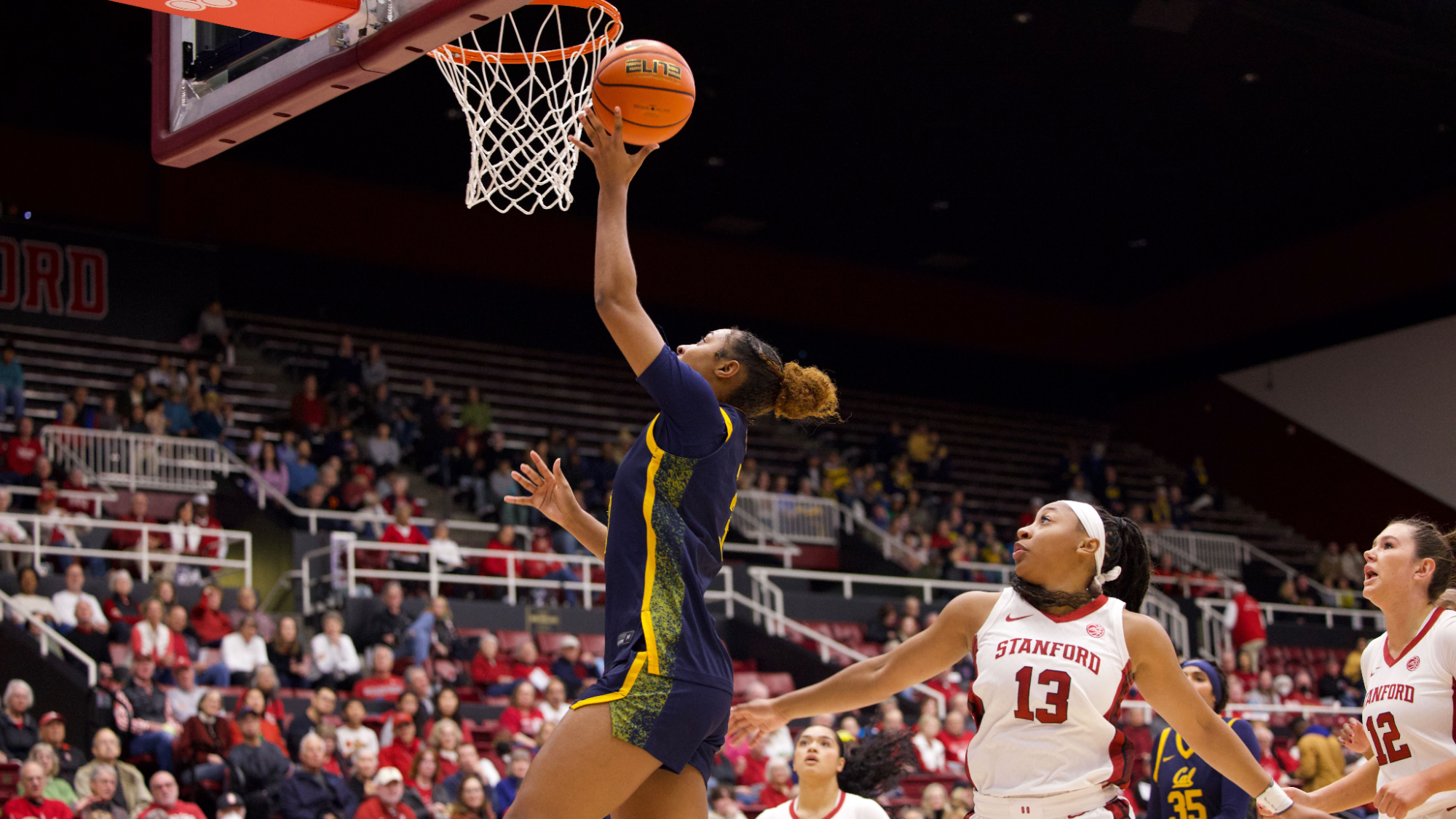 Taylor Barnes scores against Stanford 12.14.25