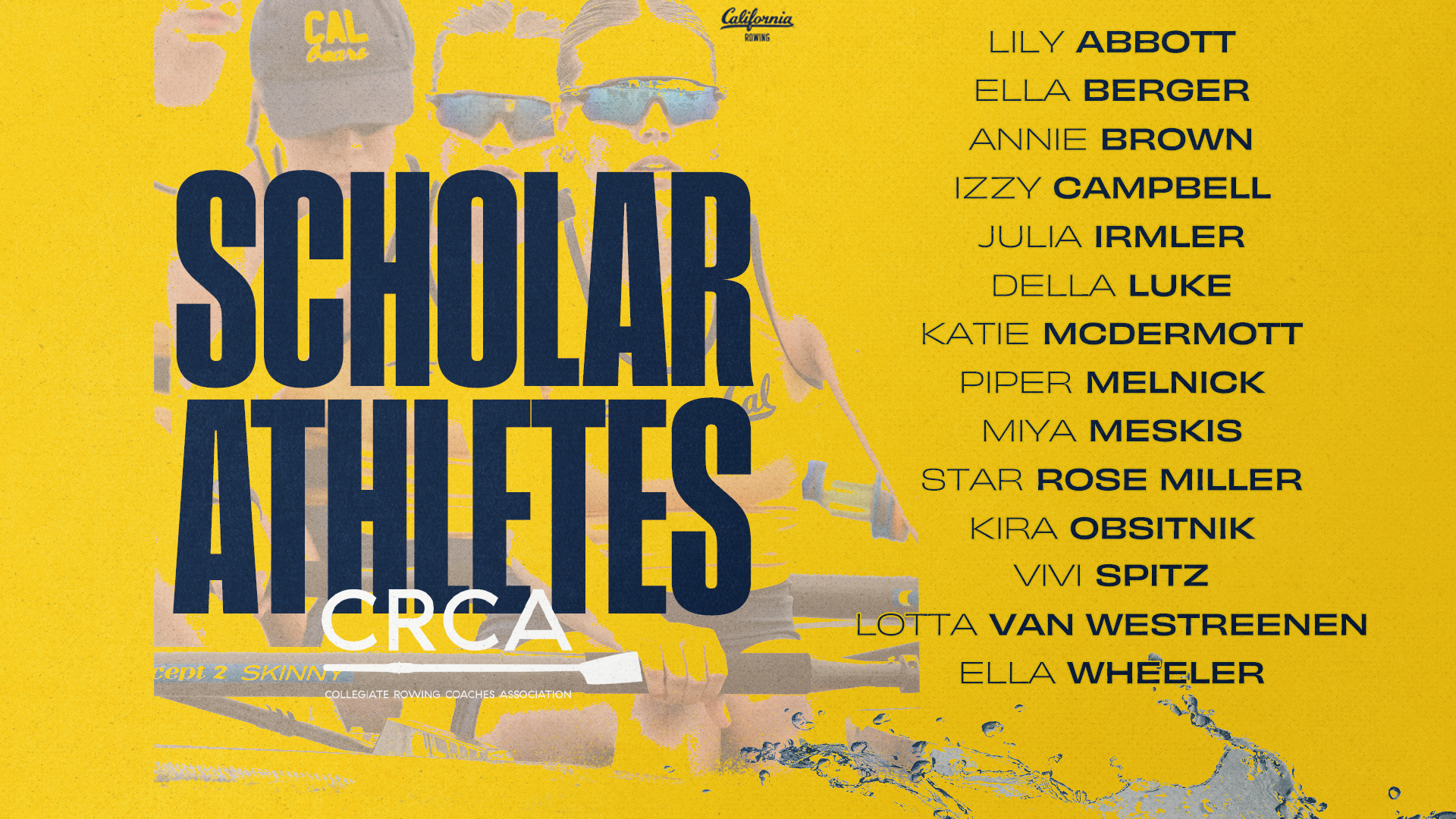 WROW 2025 CRCA Scholar Athletes