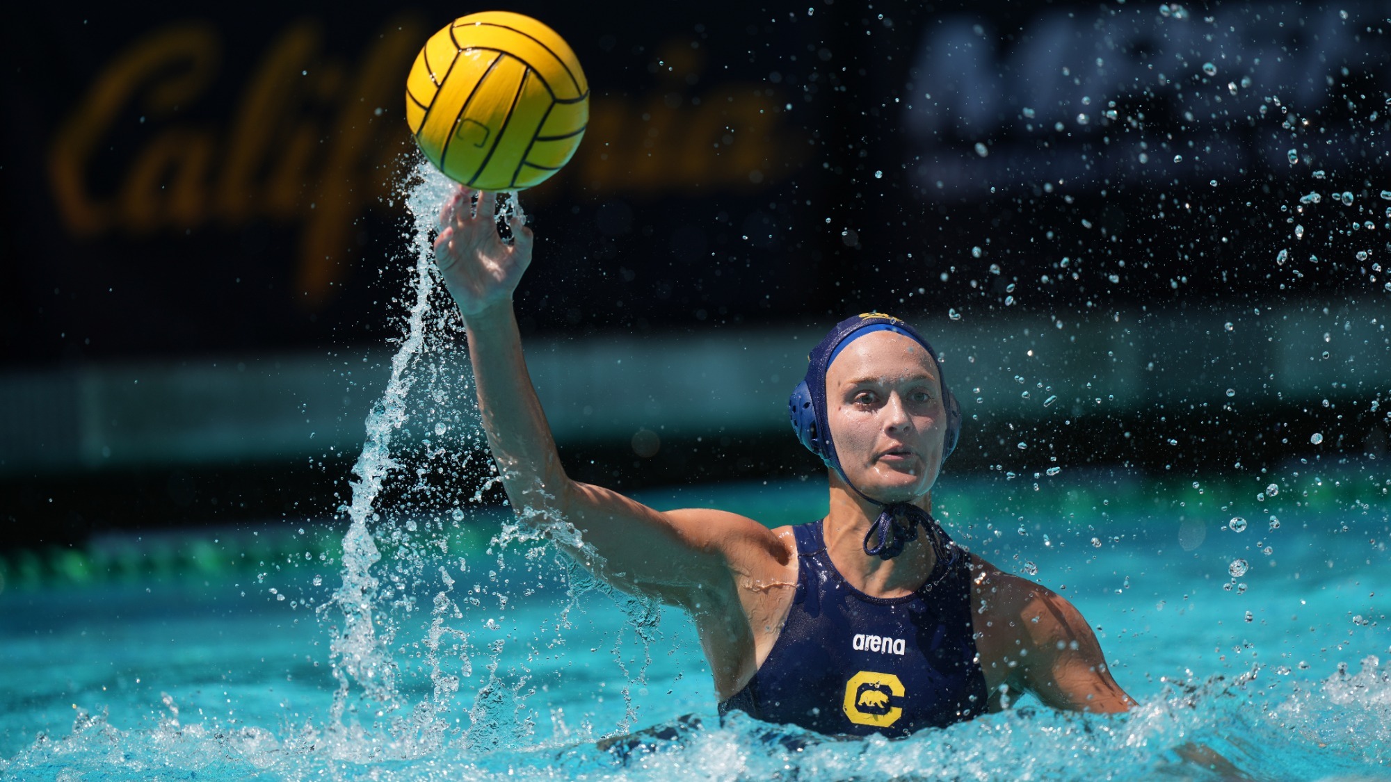 Julia Bonaguidi,April 13, 2025; Berkeley, California, USA; WWP: California Golden Bears vs UC Irvine Anteaters at Spieker Aquatics Center;  Photo credit: Catharyn Hayne  / KLC fotos