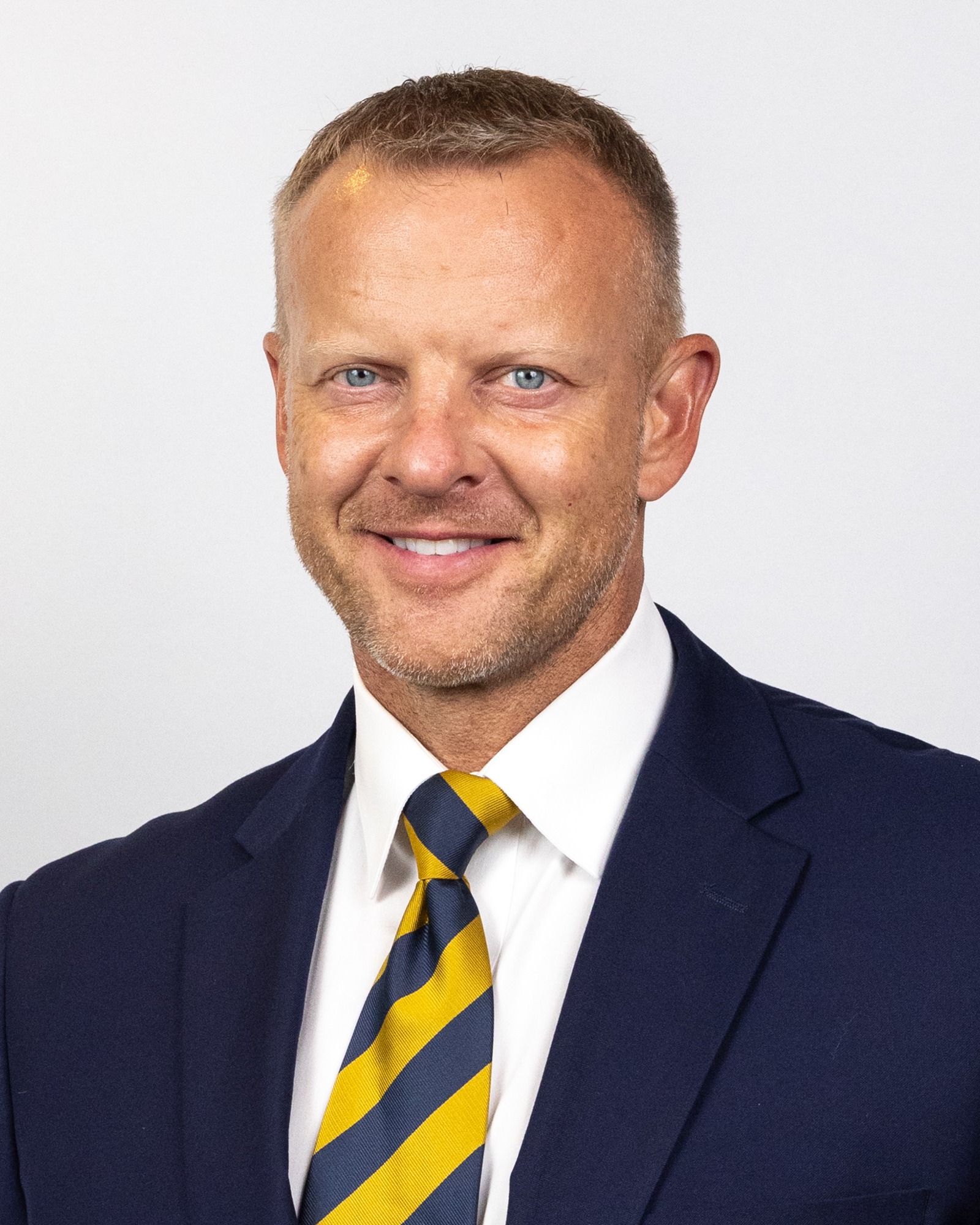 July 31, 2025; Berkeley, CA, USA; Cal Football Headshots at Memorial Stadium. Bryan Harsin (Photo credit: Al Sermeno/KLC fotos)
