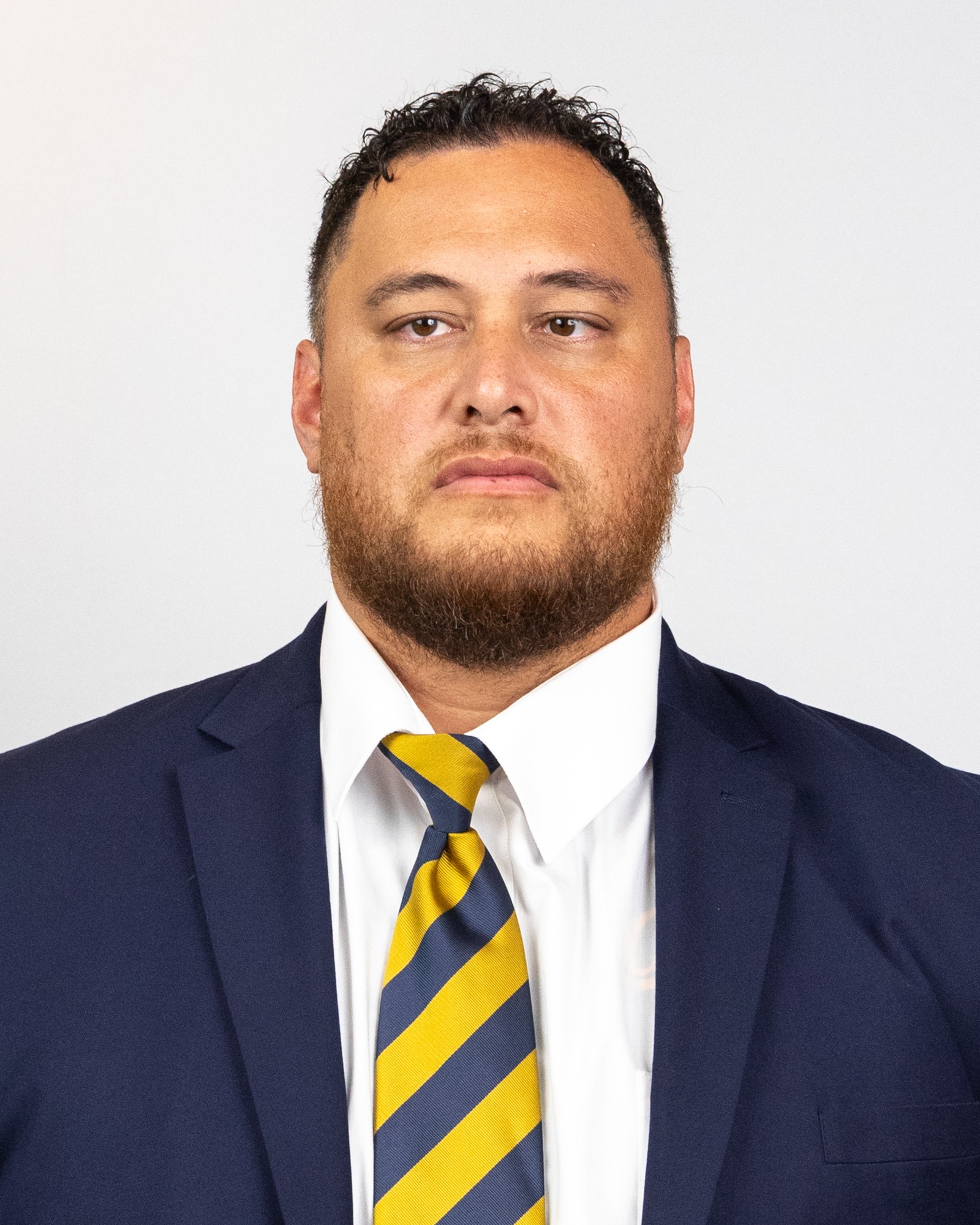 July 31, 2025; Berkeley, CA, USA; Cal Football Headshots at Memorial Stadium. Famika Anae (Photo credit: Al Sermeno/KLC fotos)