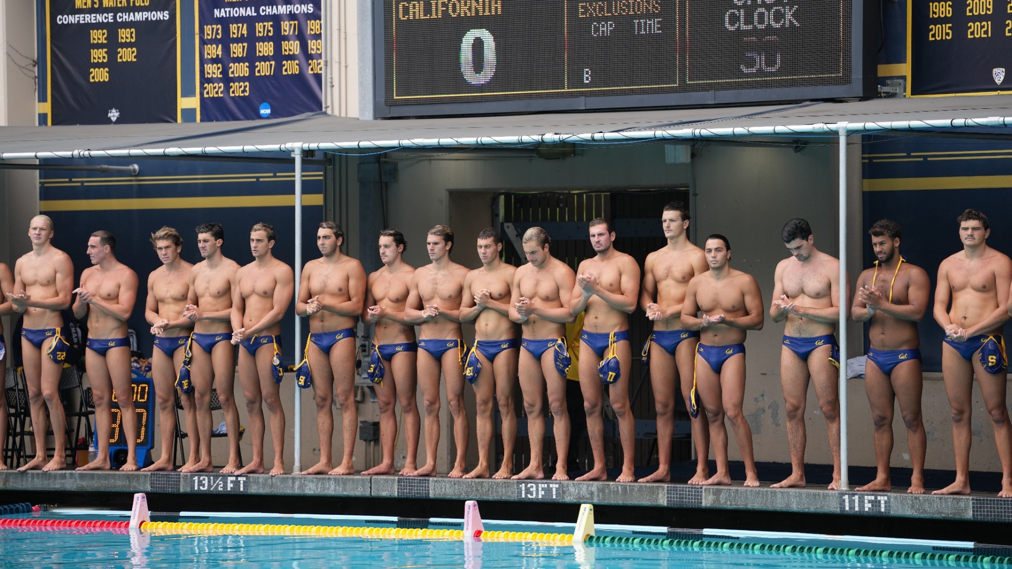 Team,September 6, 2025; Berkeley, California, USA; MWP: California Golden Bears vs Barceloneta at Spieker Aquatics Center;  Photo credit: Catharyn Hayne  / KLC fotos