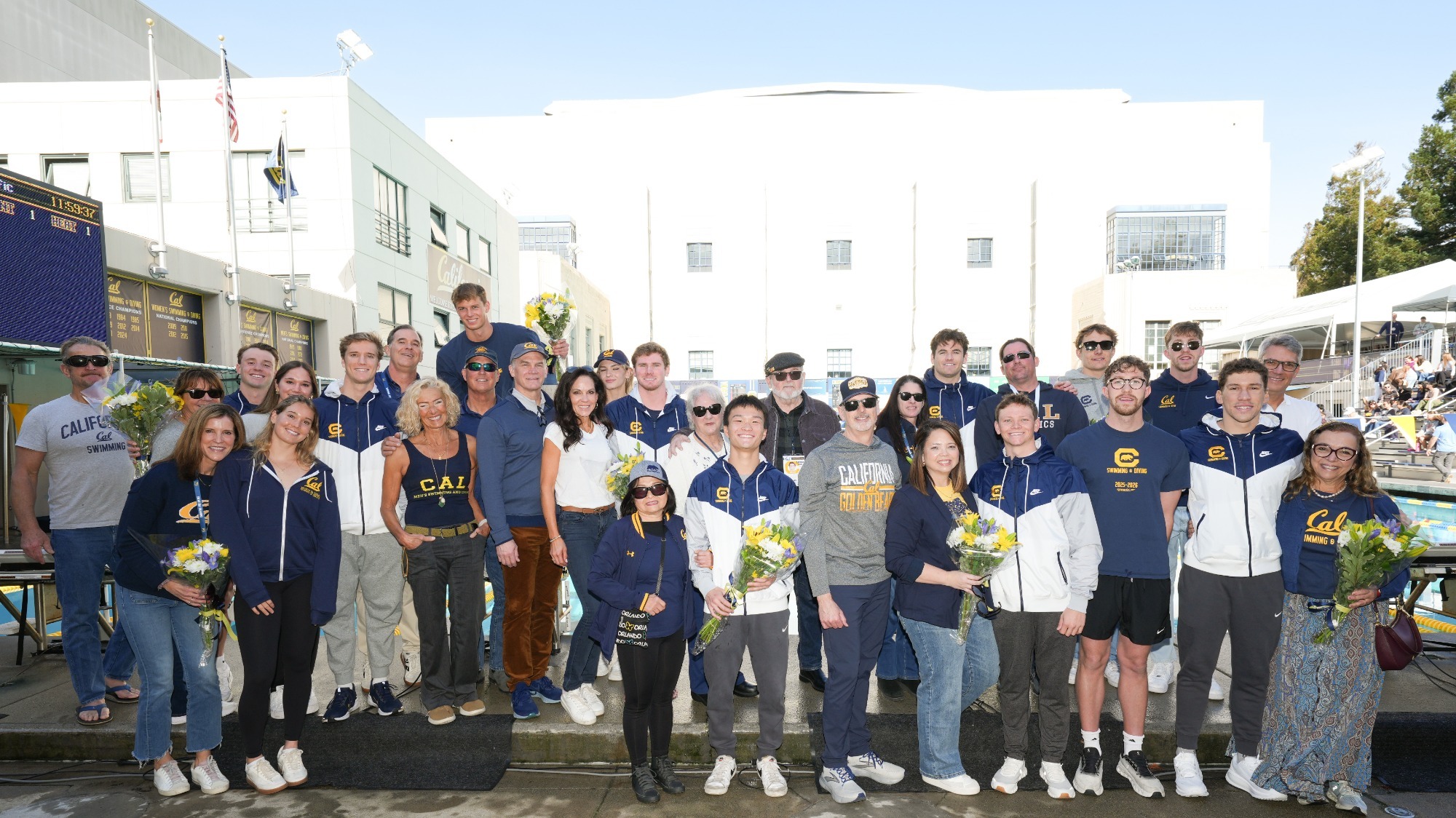 2026 Cal men's swimming and diving senior day