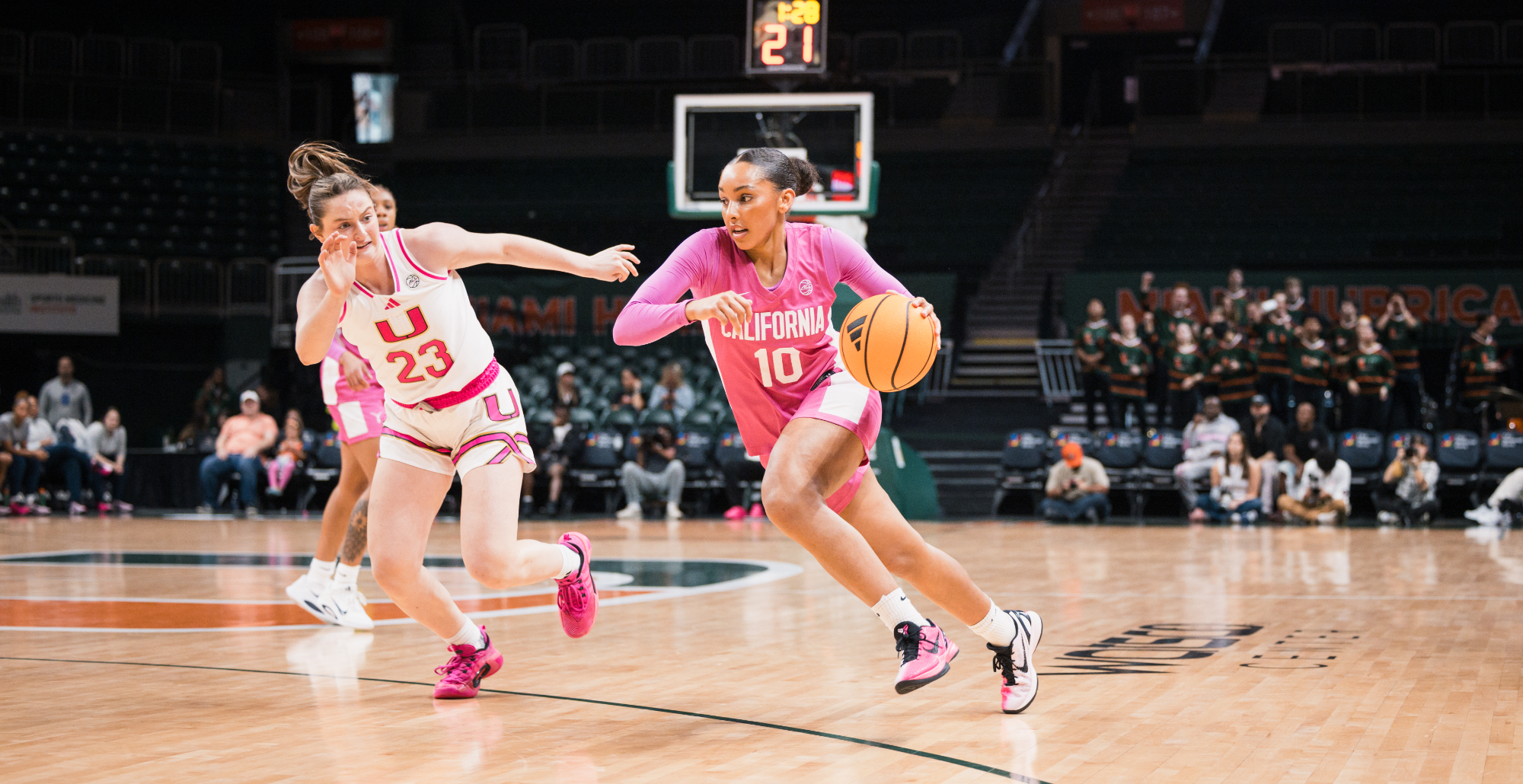 Cal WBB: Lulu Twidale driving against Miami 2.22.26