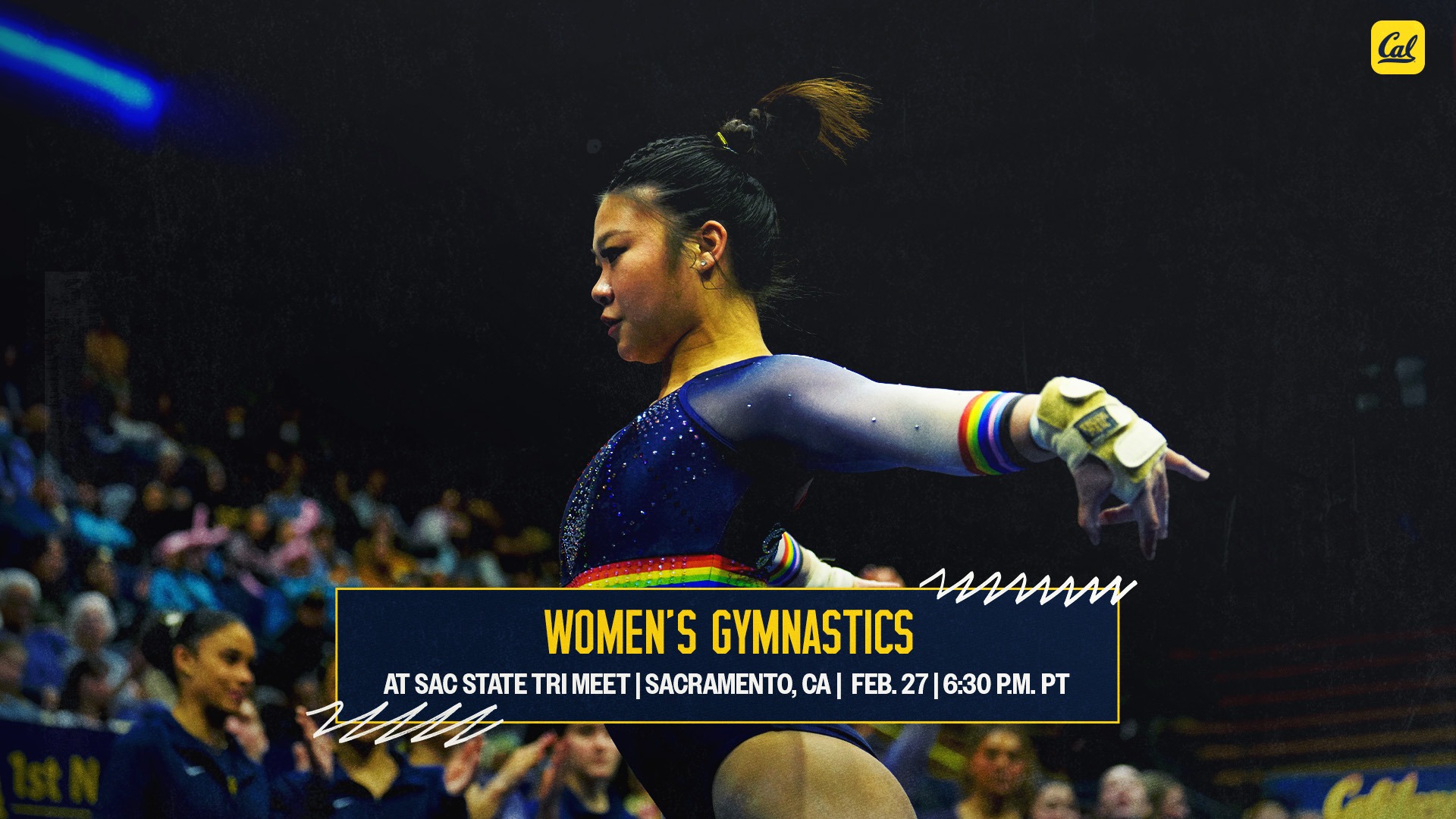 Cal WGYM at Sac State Tri Meet (2.27.2026) Web Preview 