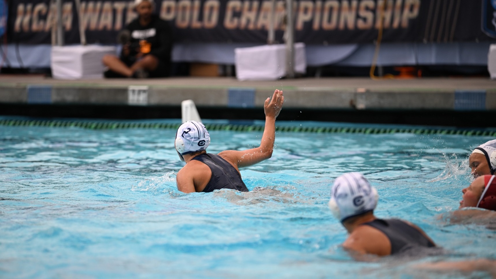 Julianne Snyder celebrates her goal in Cal's NCAA semifinal win over Stanford