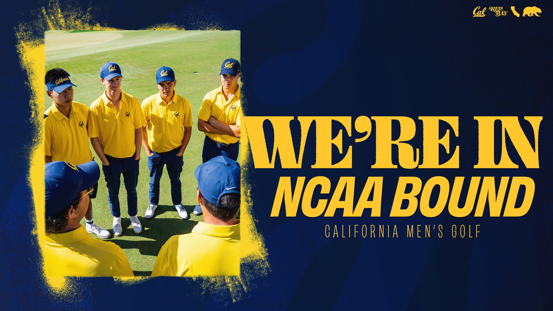 Men's Golf Team Huddle at the Desimone