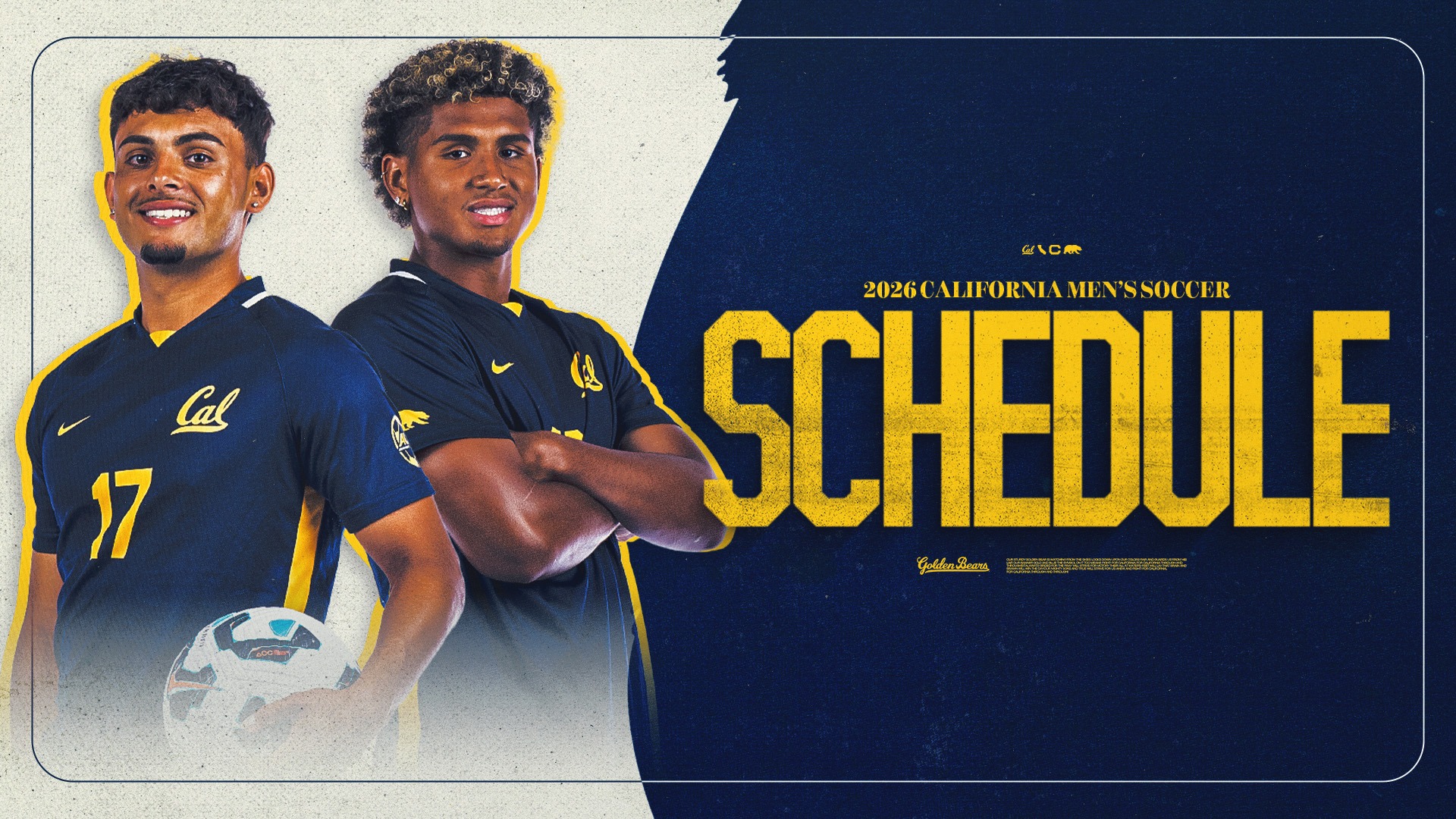 Men's soccer schedule graphic
