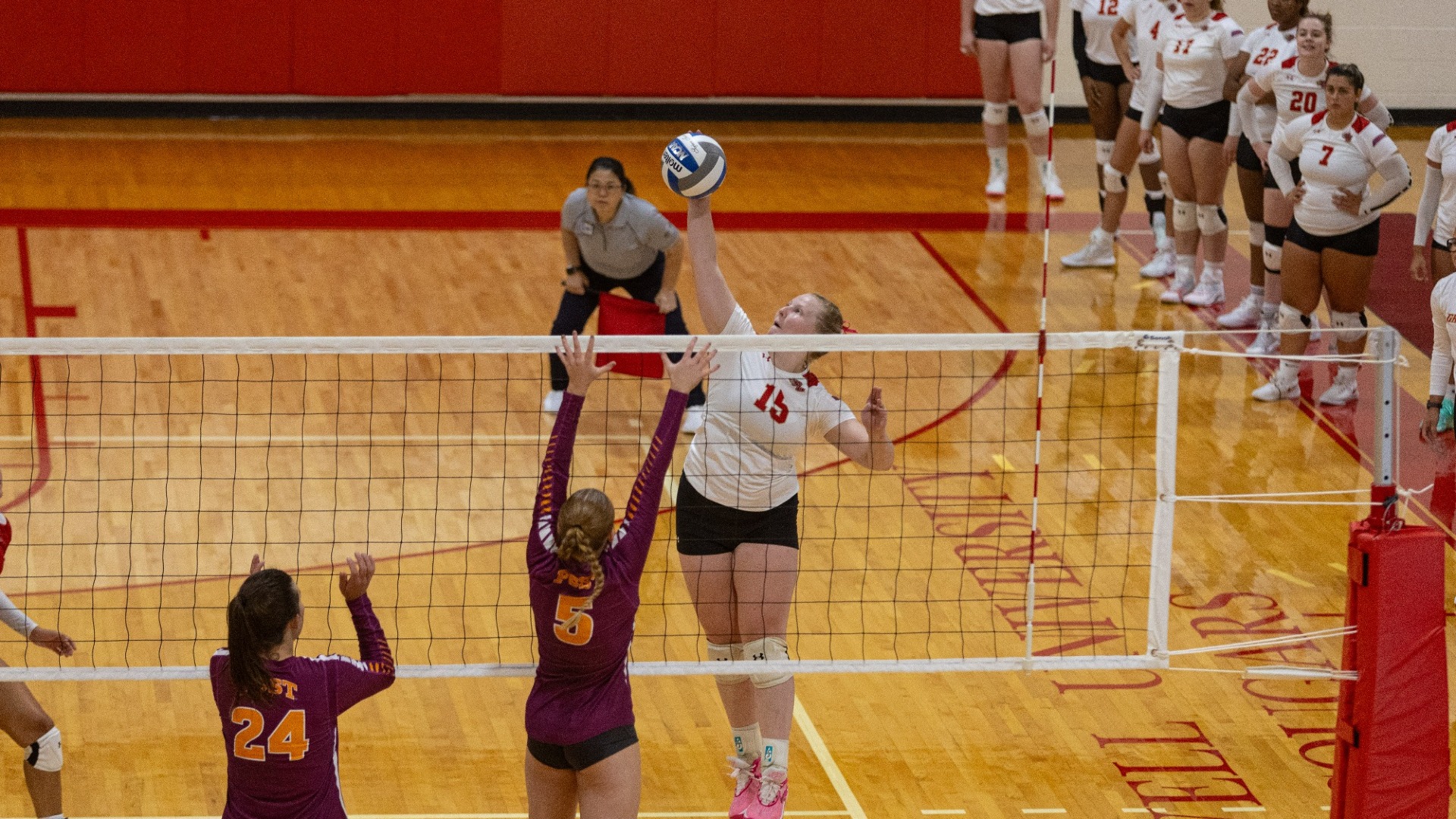 Sherwood Clips 10 Kills, 12 Digs, six assists, Mack Bags 18 Assists in