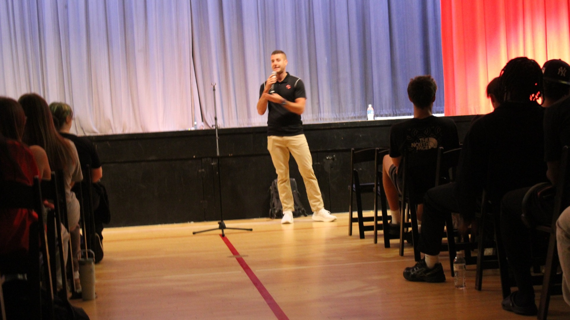 weber addresses crowd