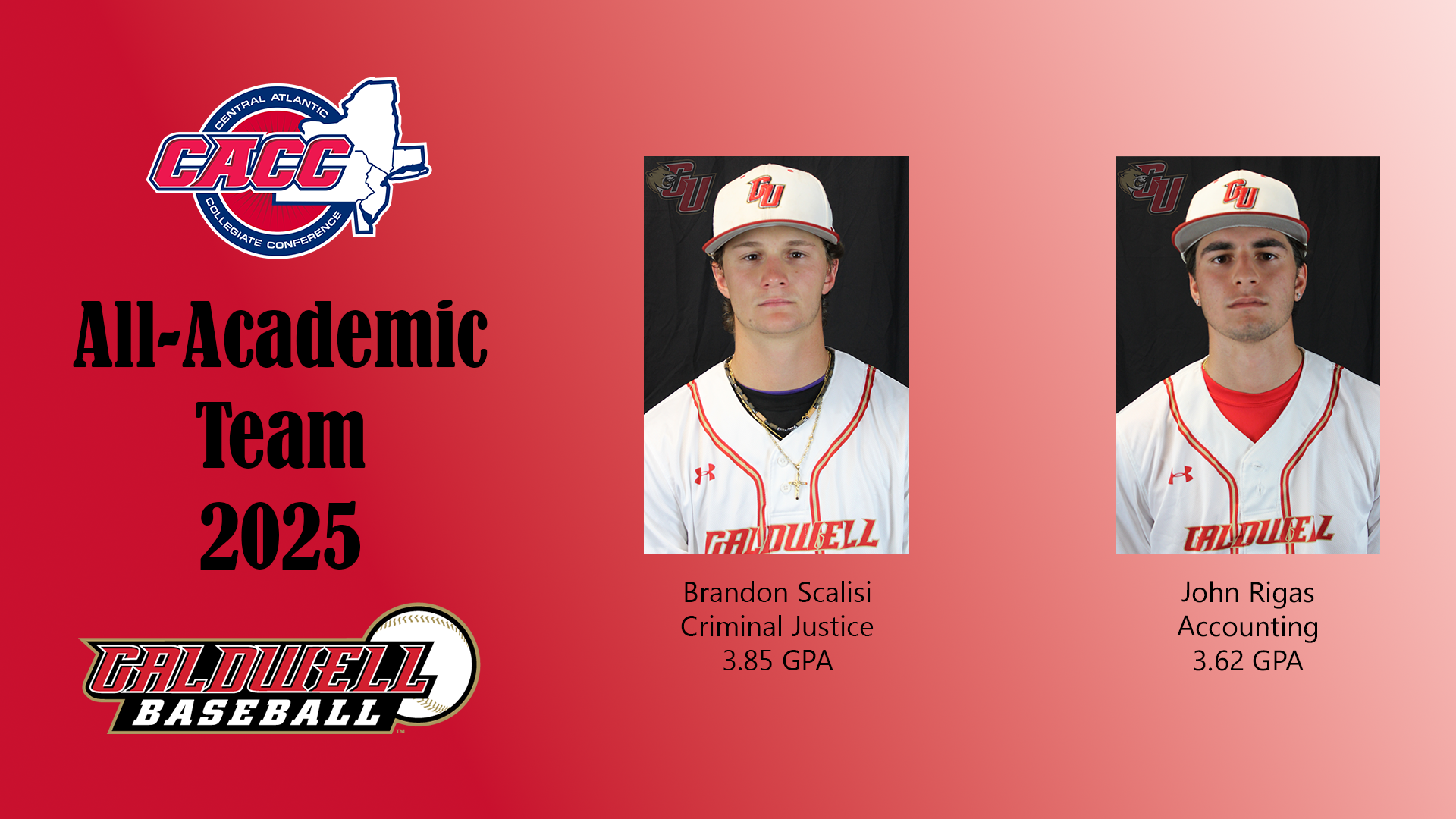 Baseball 2025 CACC All-Academic