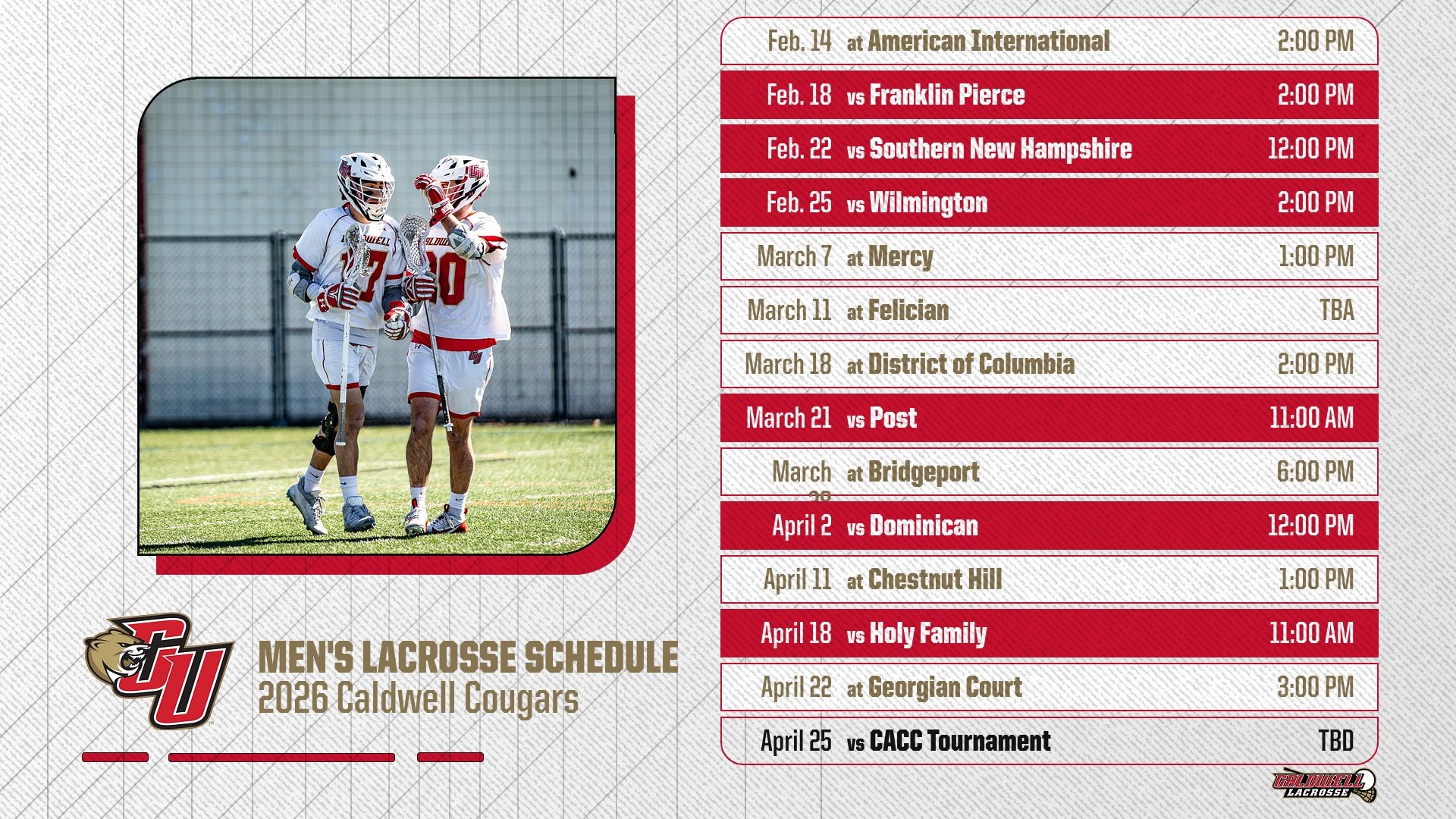 2026 MLAX Schedule