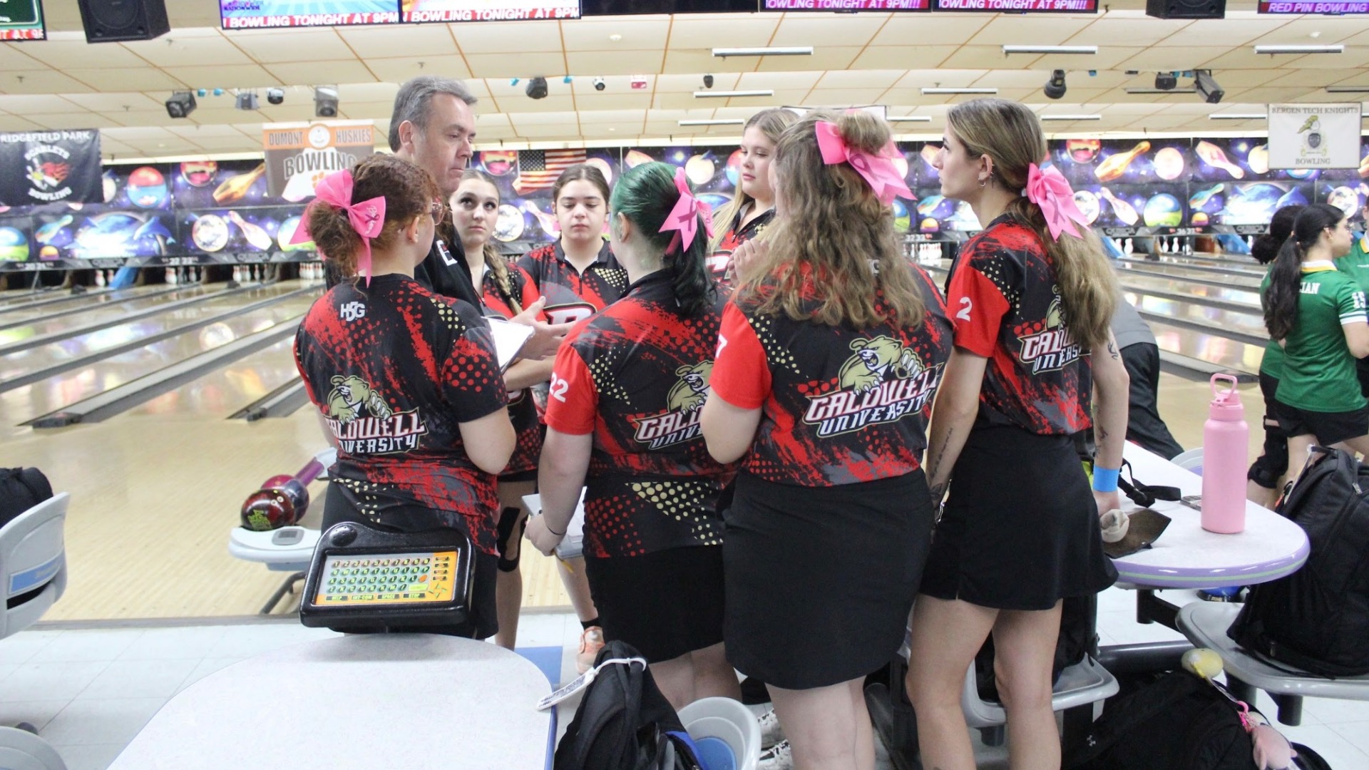 Bowling Team Huddle