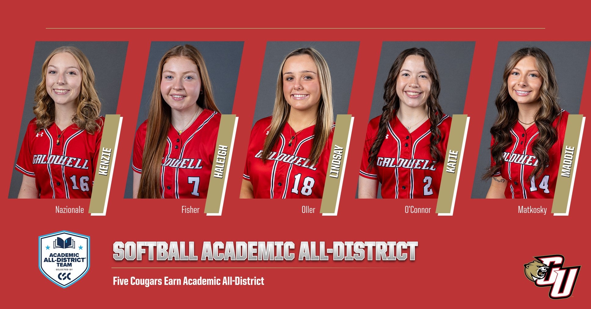 2026 CSC Academic All-District Softball