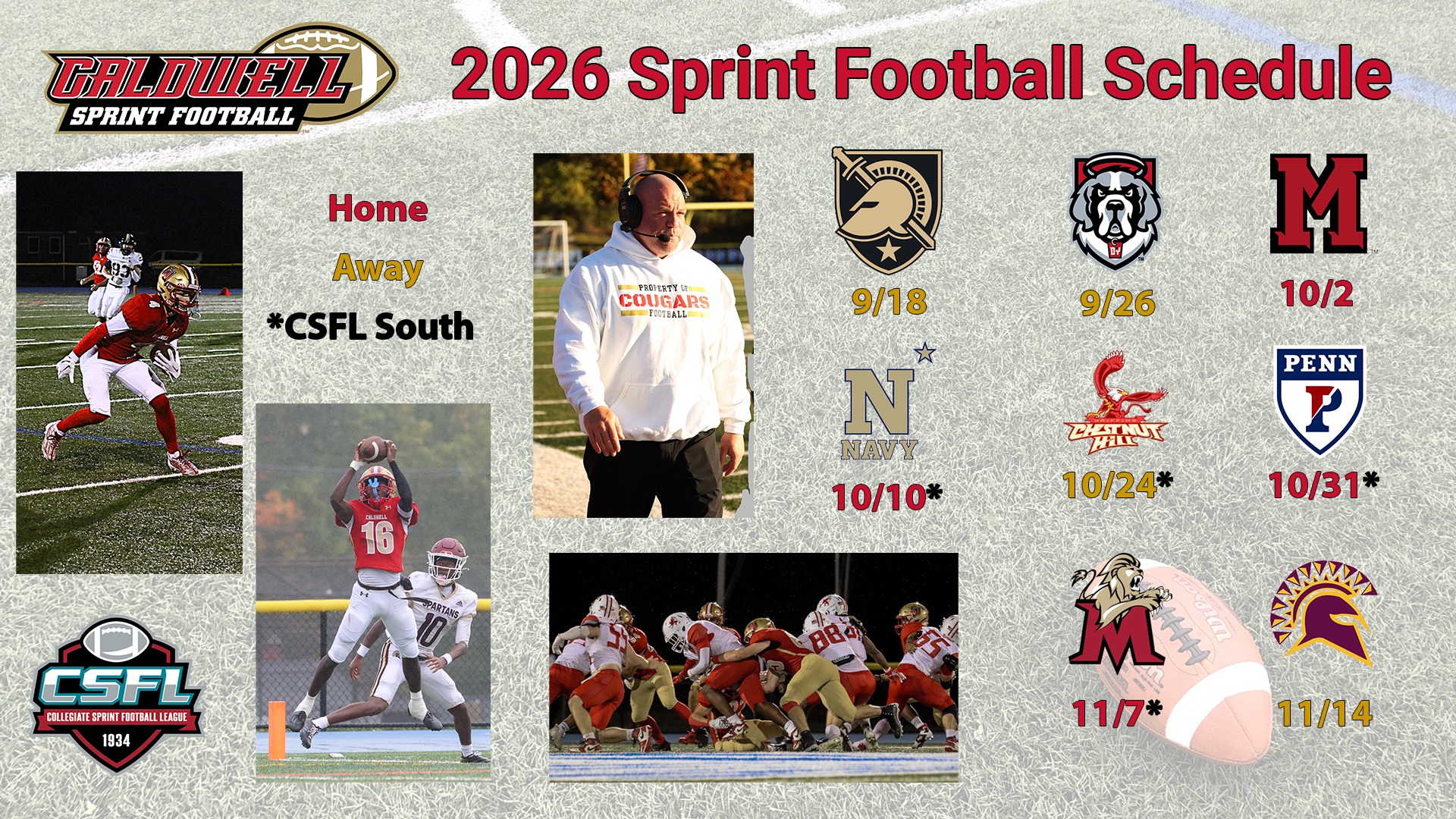 Sprint Football 2026 Schedule
