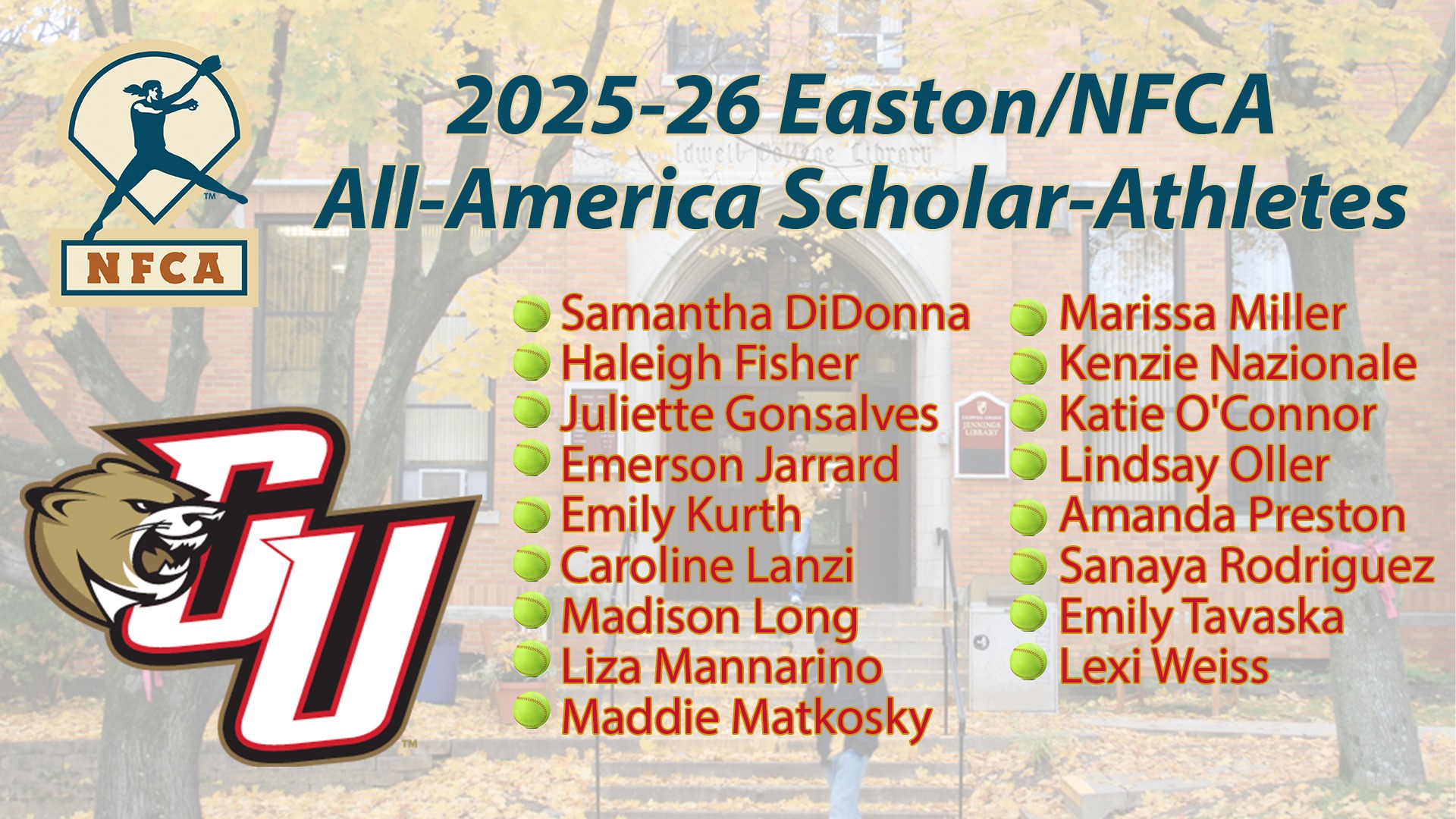 NFCA All-Academic 25-26