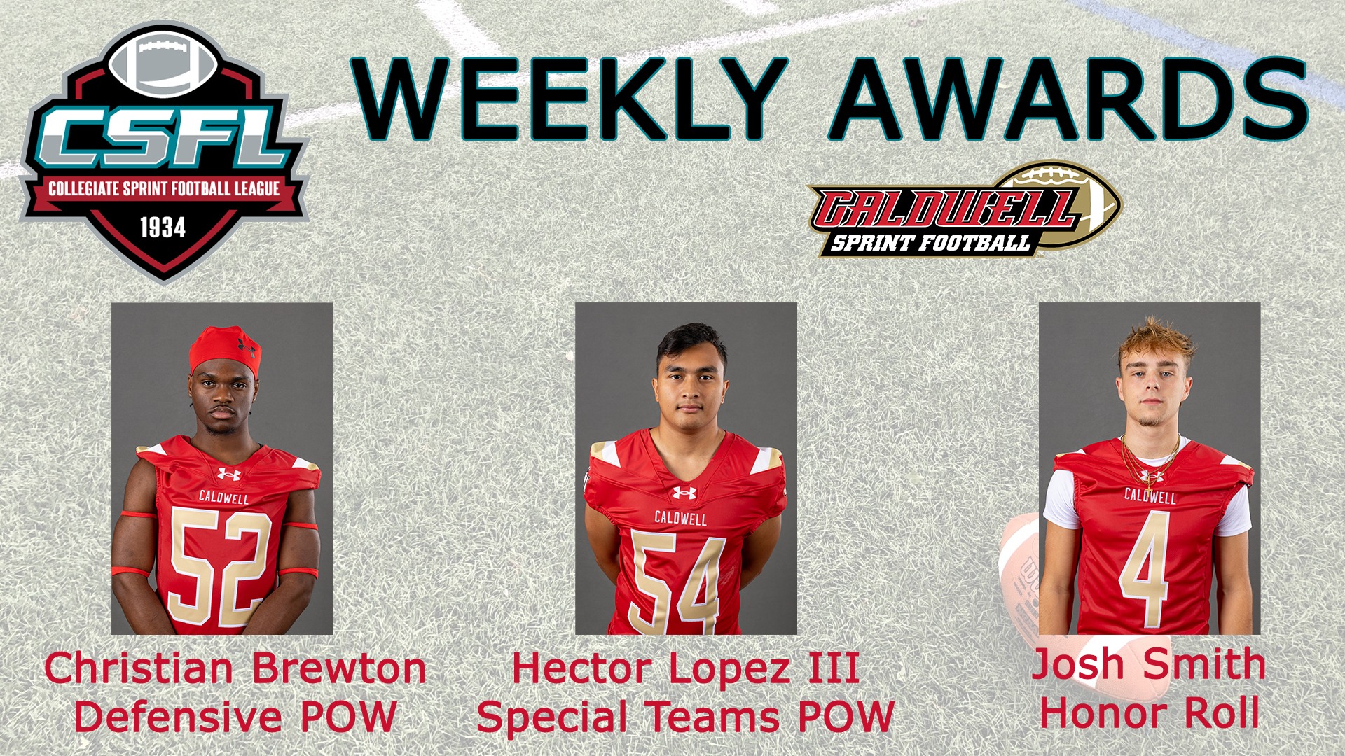 CSFL Week 2 awards